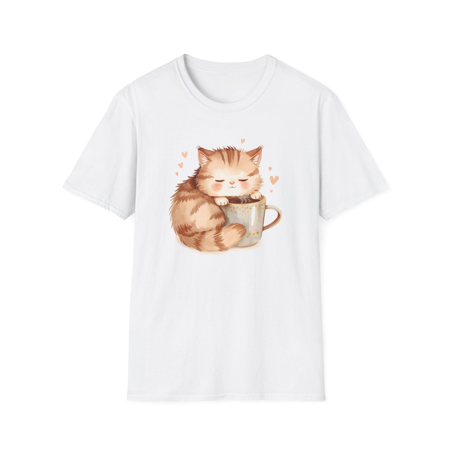 Sleepy Cat Cozy T-shirt Cute Cat Lover Tee
