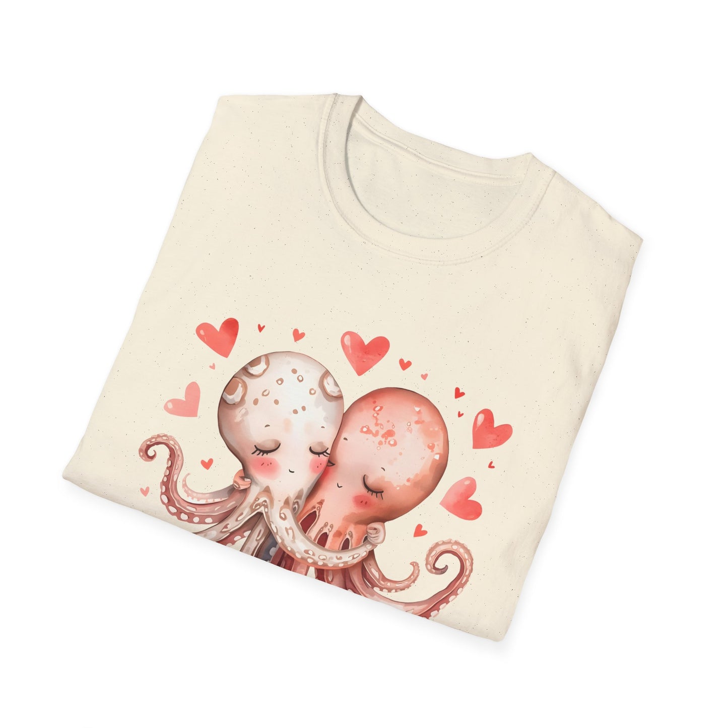 Stuck On You Too - Cute Couple Sea Life Valentine Tee