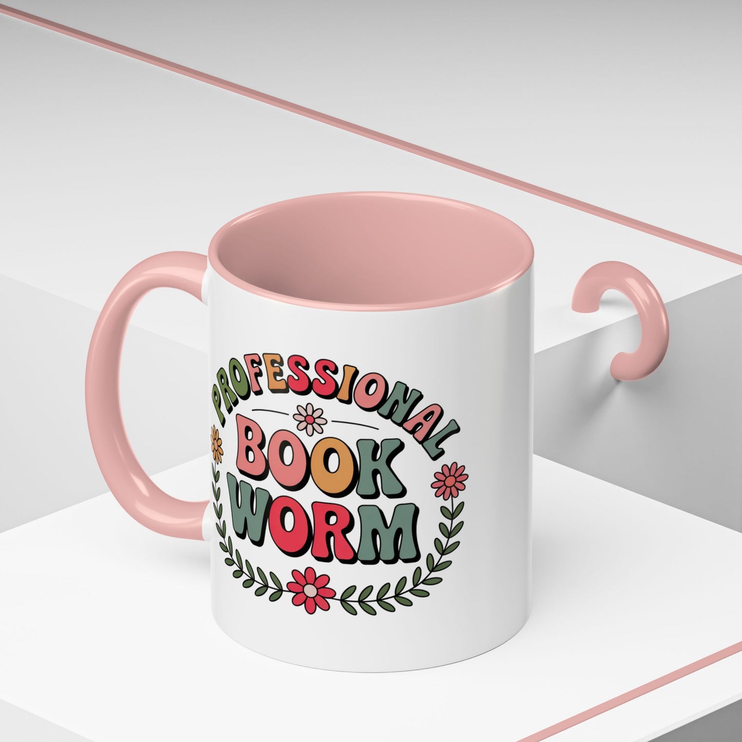 Professional Book Worm | Accent Mug Coffee Cup (11/15oz)