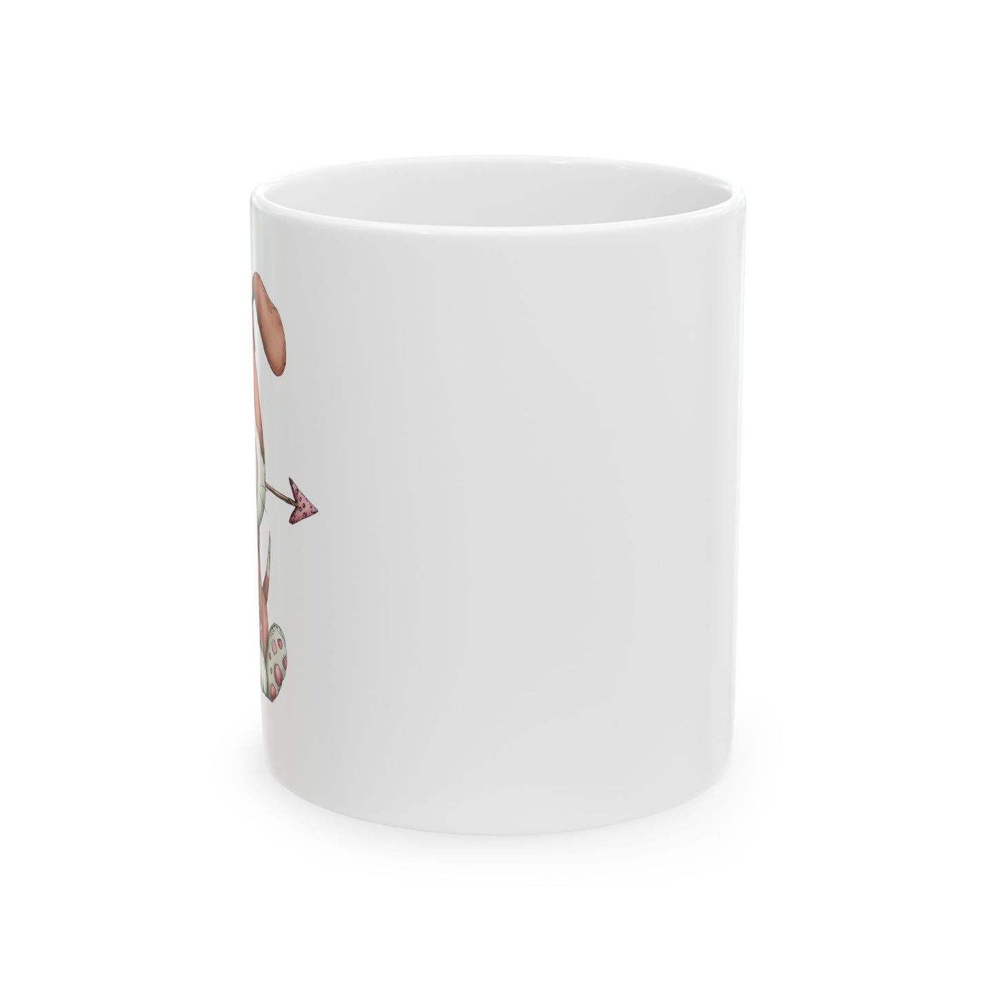 Puppy Love Valentine Mug Cute Dog Design Cozy Love Illustration Coffee Cup (11oz & 15oz)