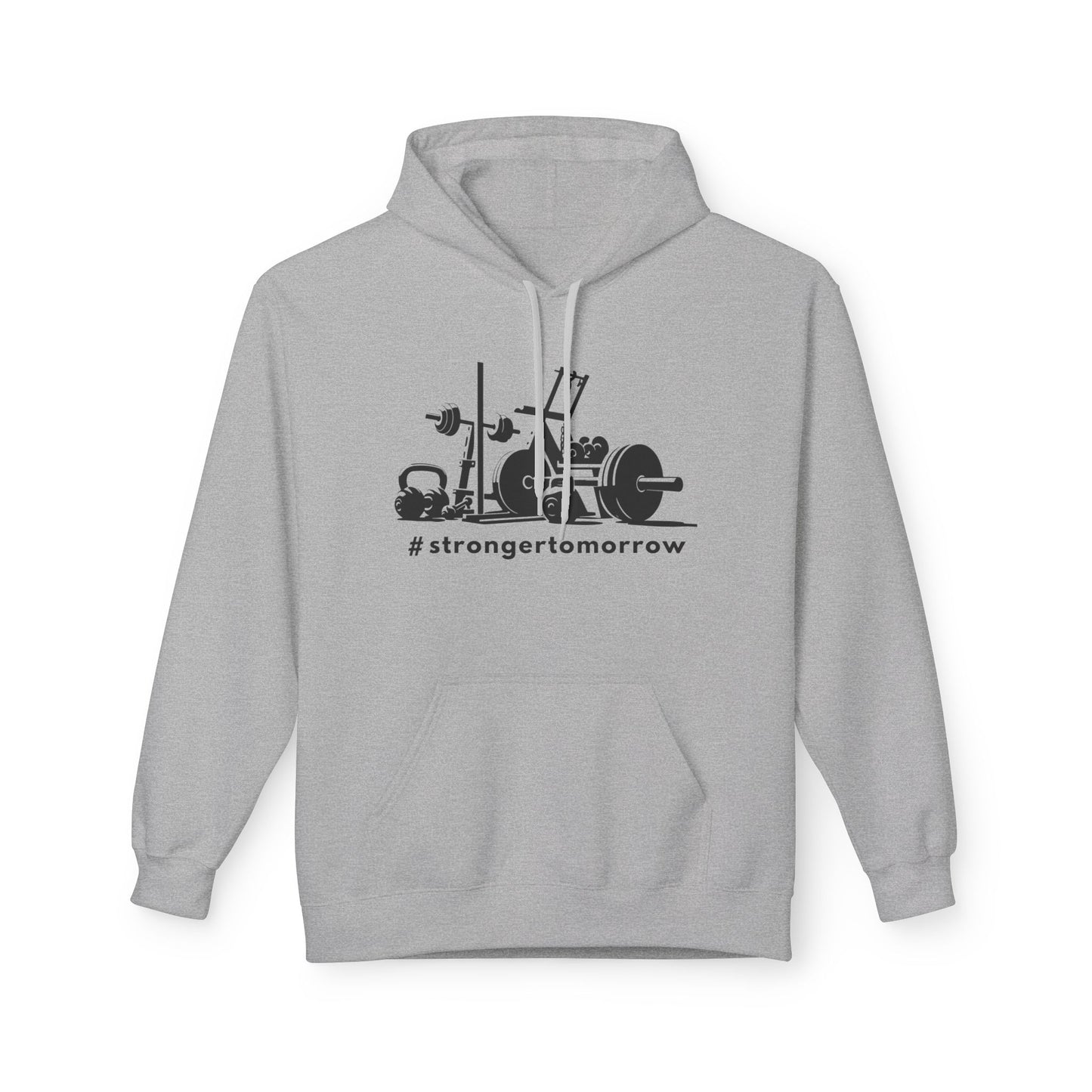 Stronger Tomorrow Gym Hoodie – Men’s Fitness Motivation Hoodie