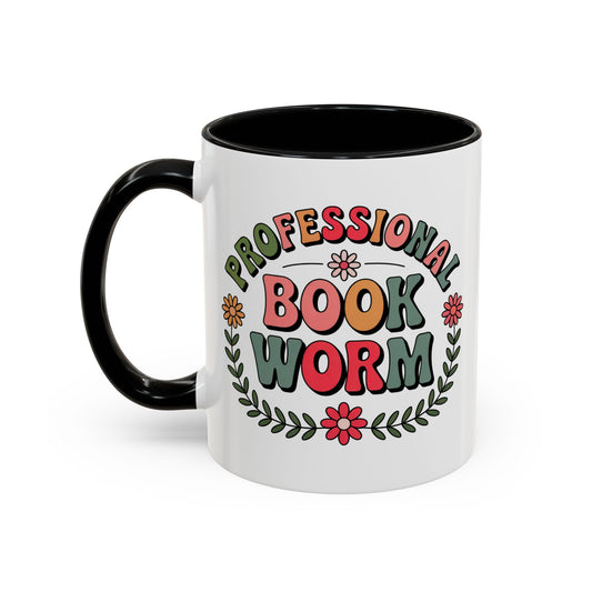 Professional Book Worm | Accent Mug Coffee Cup (11/15oz)