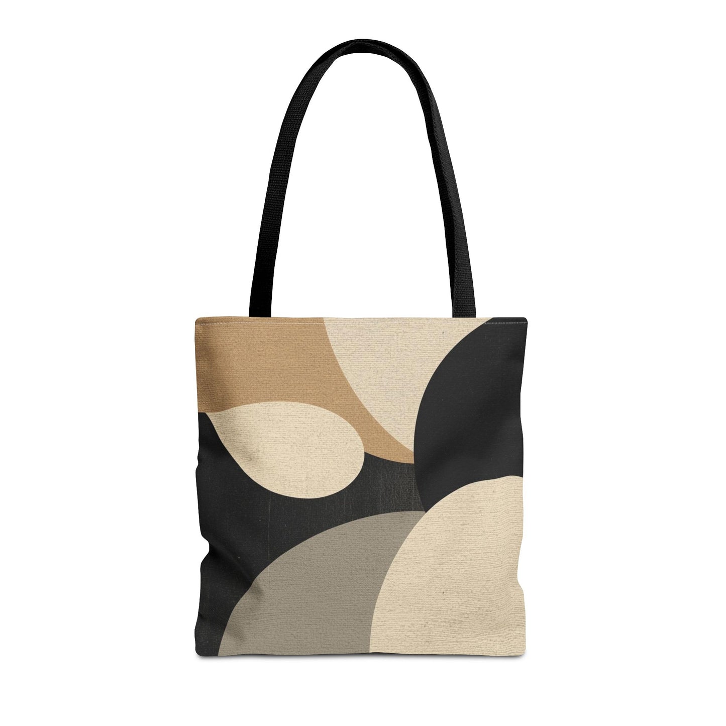 Neutral Modern Abstract Design Cotton Canvas Tote Bag