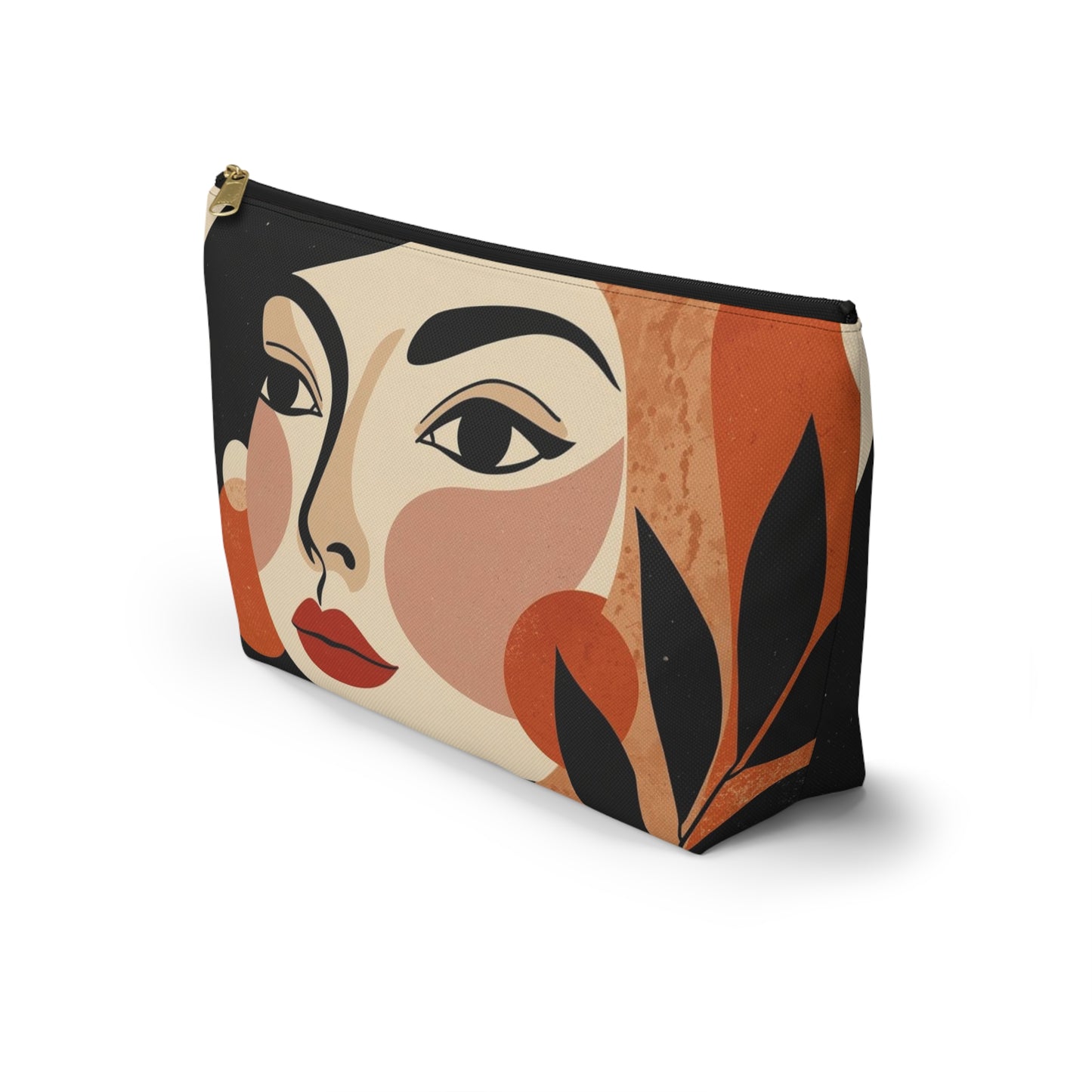 Gallery Portrait – Abstract Face Makeup Bag | Cosmetic Pouch
