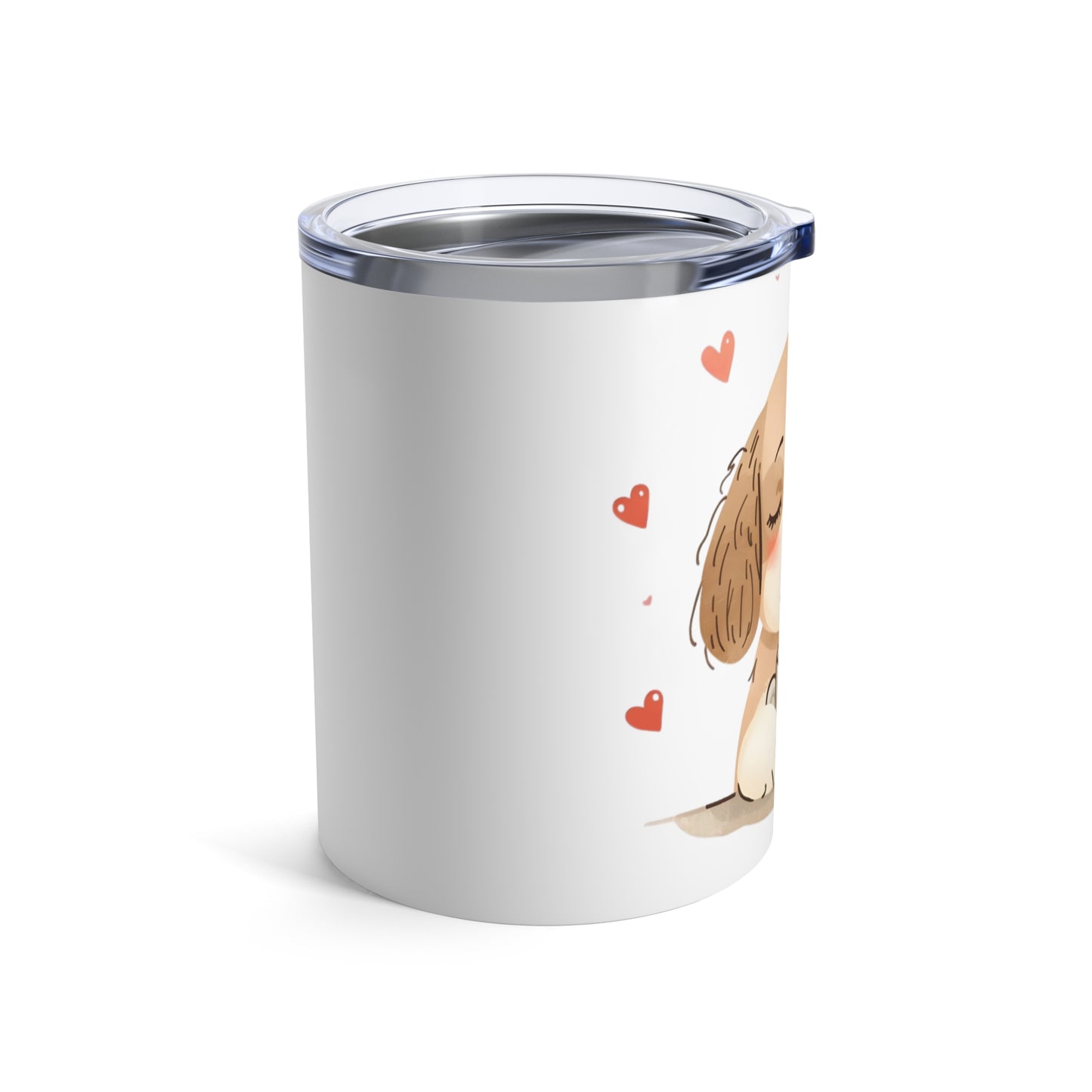 Cute Puppy Coffee Tumbler Gift for Dog Lovers - 10oz Insulated Travel Mug