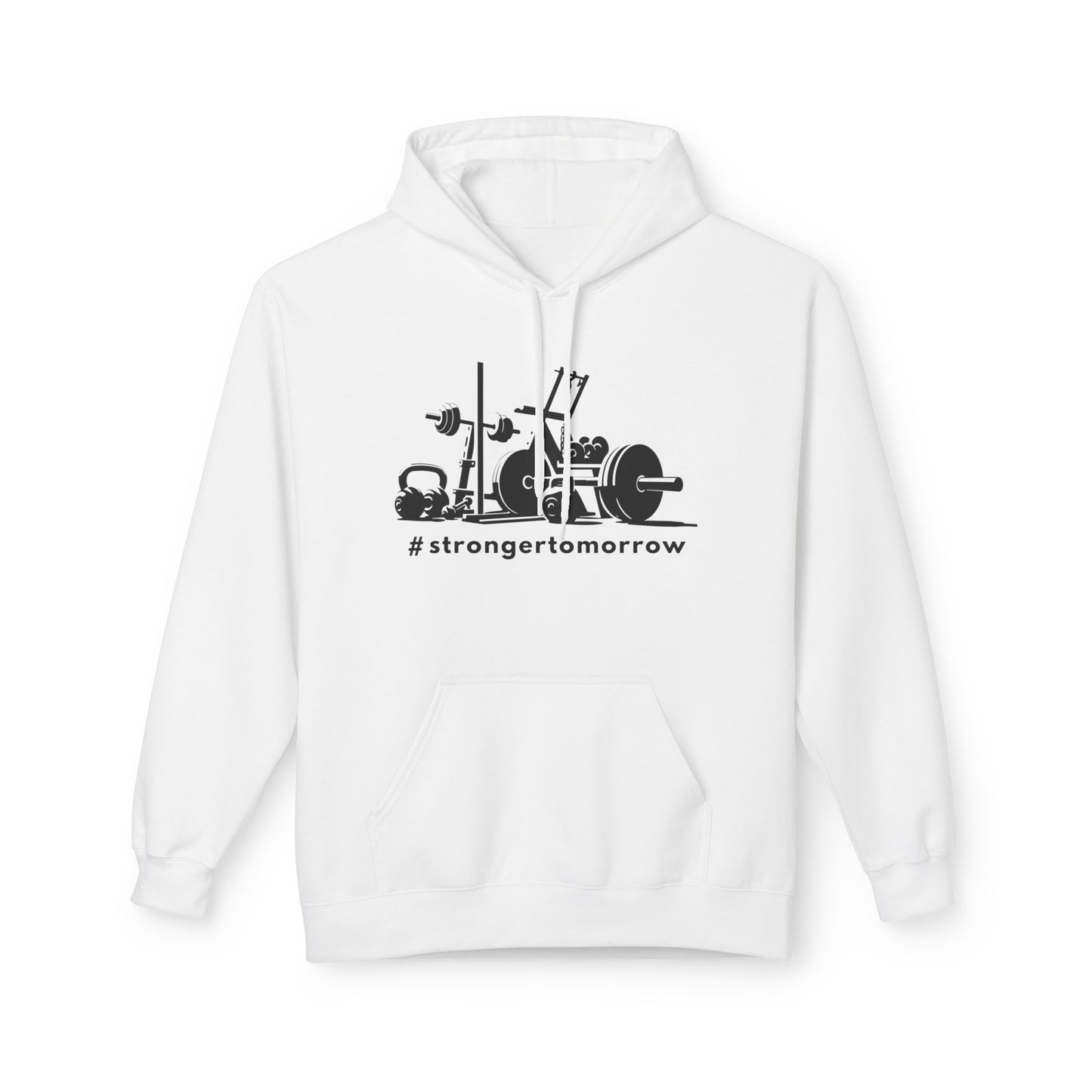 Stronger Tomorrow Gym Hoodie – Men’s Fitness Motivation Hoodie