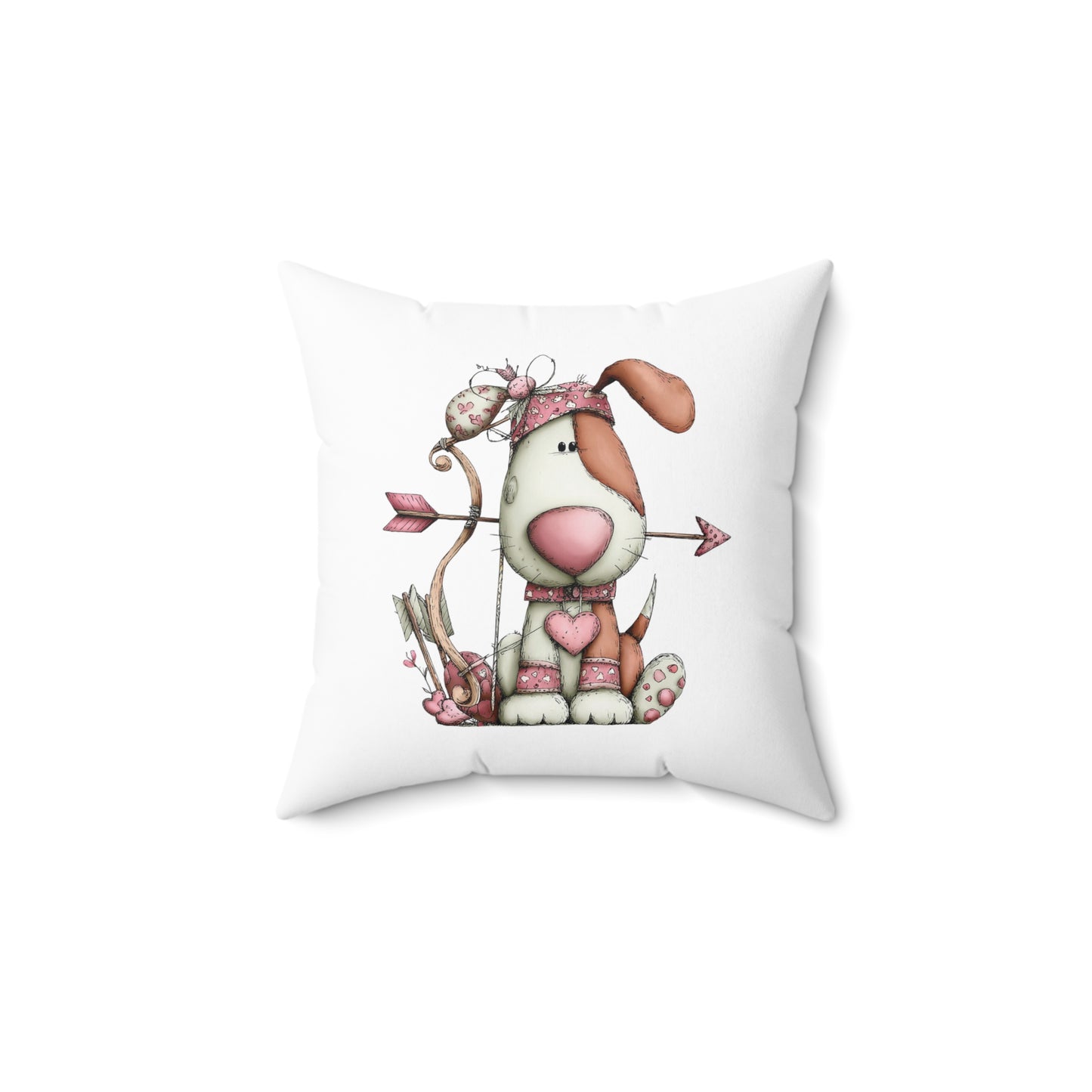 Puppy Love Valentine Pillow – Cute Dog Lover Gift