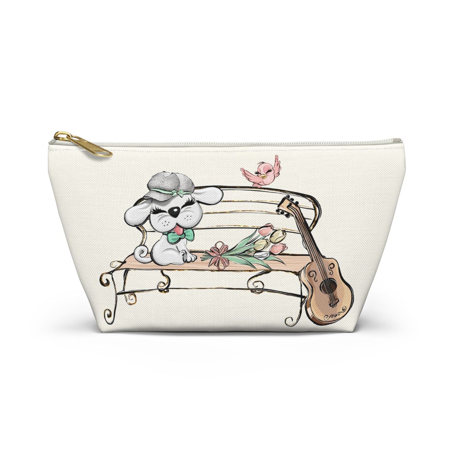 Sweet Serenade Puppy Love Valentine Makeup Bag Cosmetic Pouch