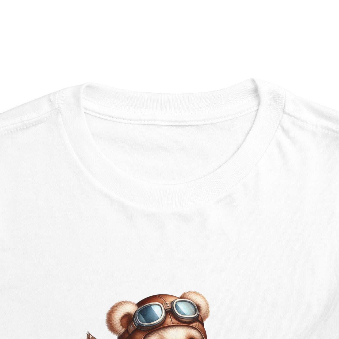 Brave Aviator Bear Toddler T-Shirt