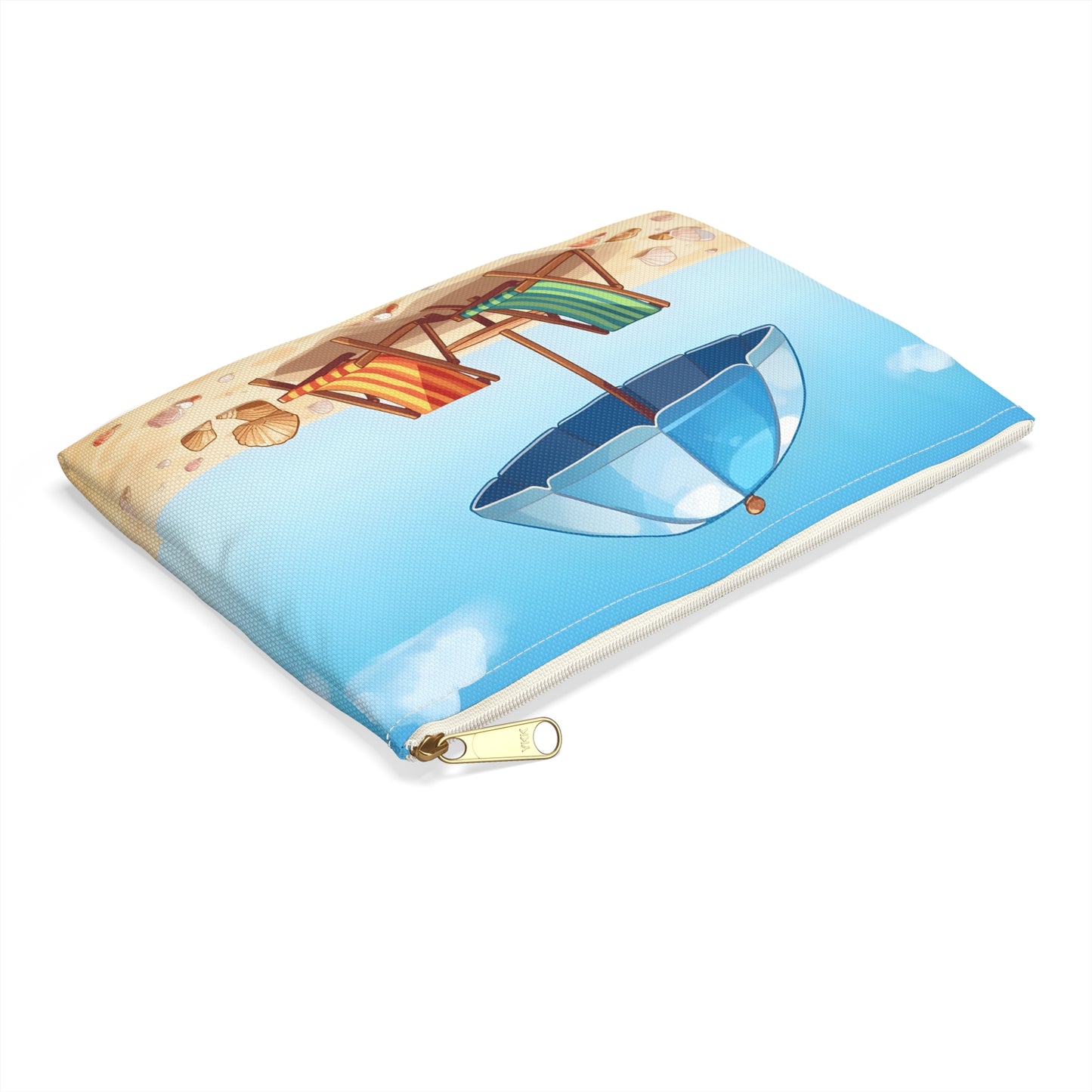 Seaside Escape – Summer Beach Chairs Travel & Passport Pouch