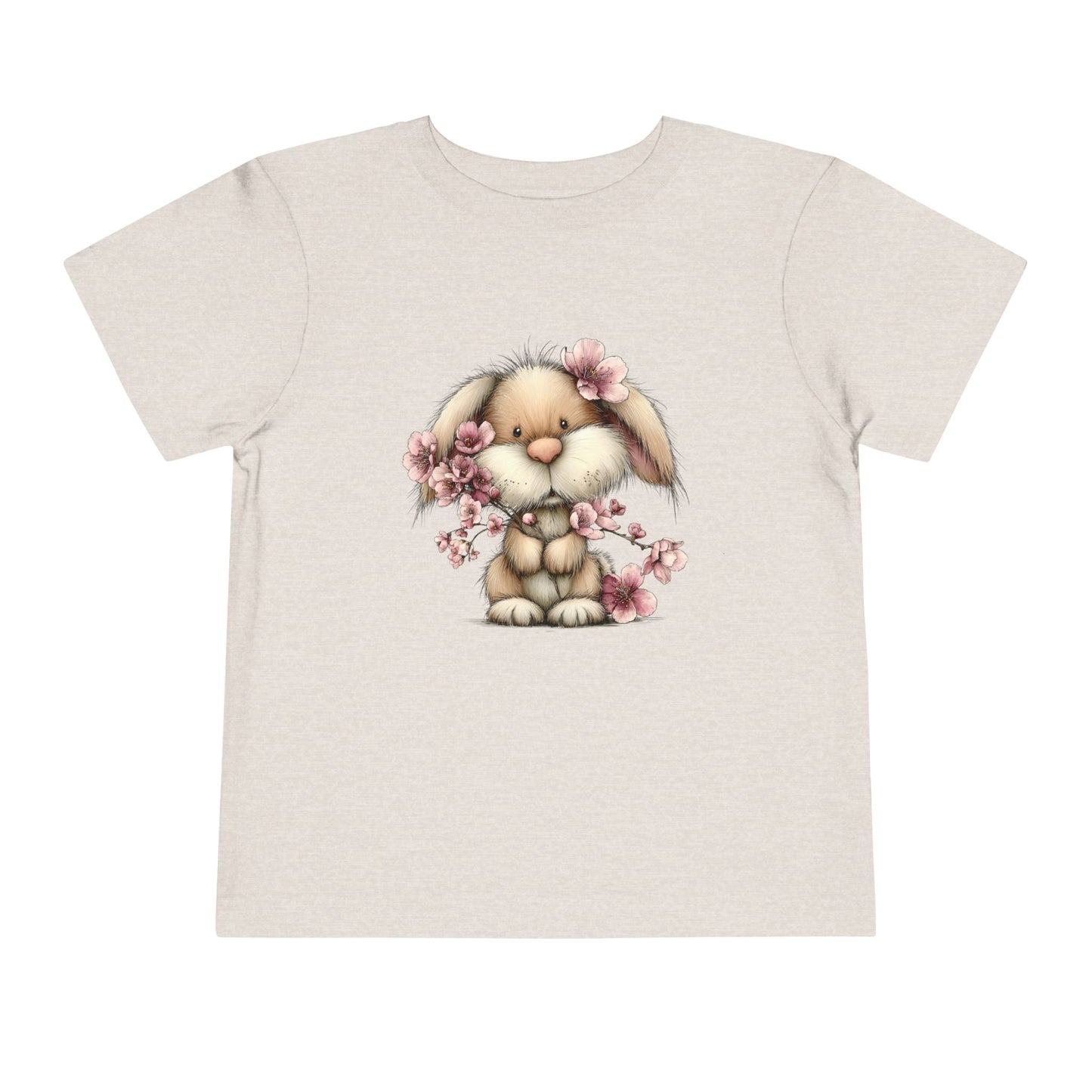 Blossom Bunny – Floral Girls Toddler T-Shirt (2–5 Years)