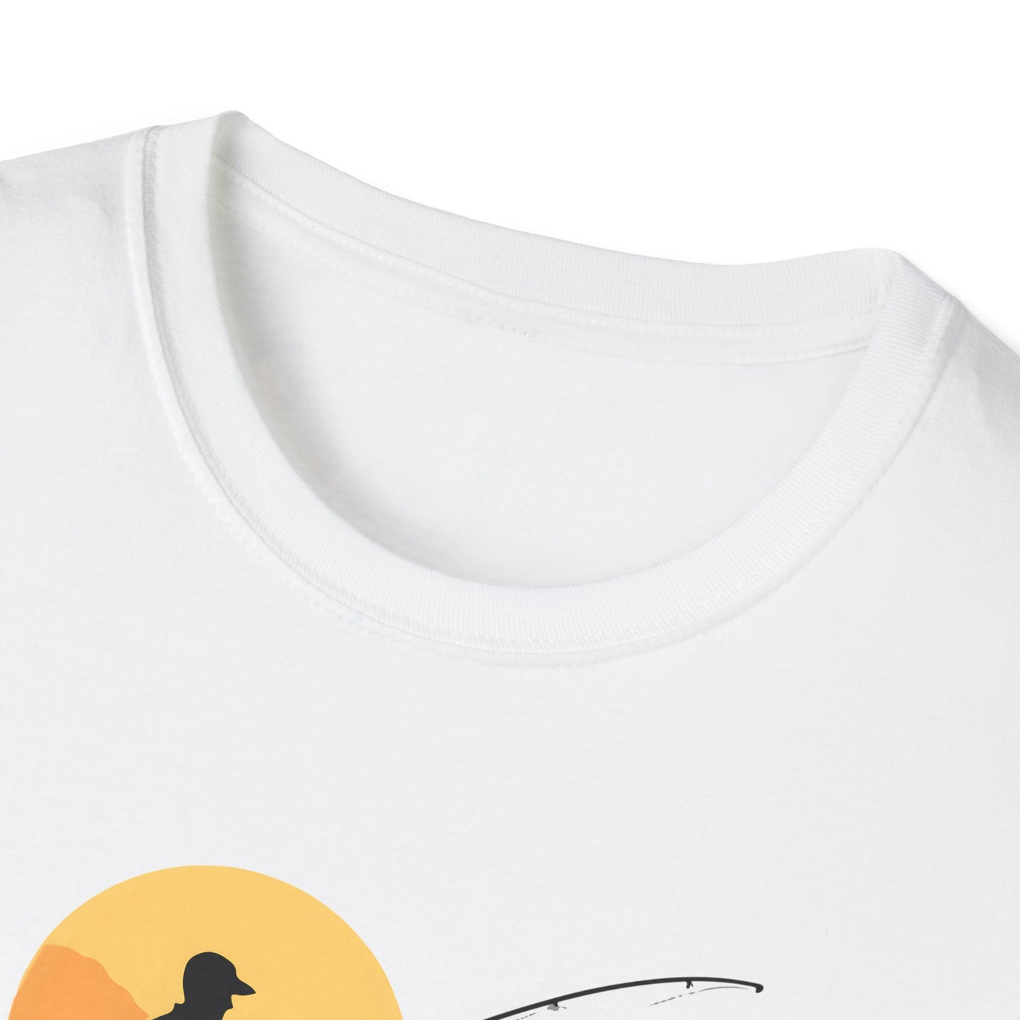 Born to Fish T-Shirt — Fisherman Silhouette Sunset Tee