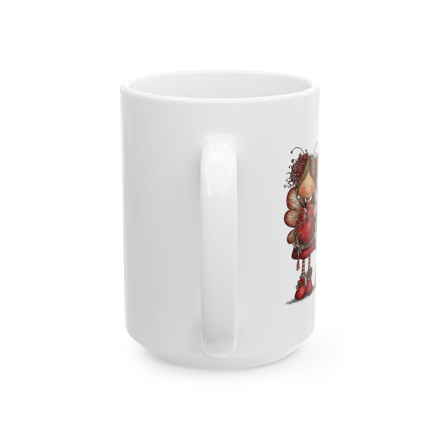 Angels of the Heart Ceramic Mug - Vibrant Colorful Coffee Cup (11oz & 15oz)