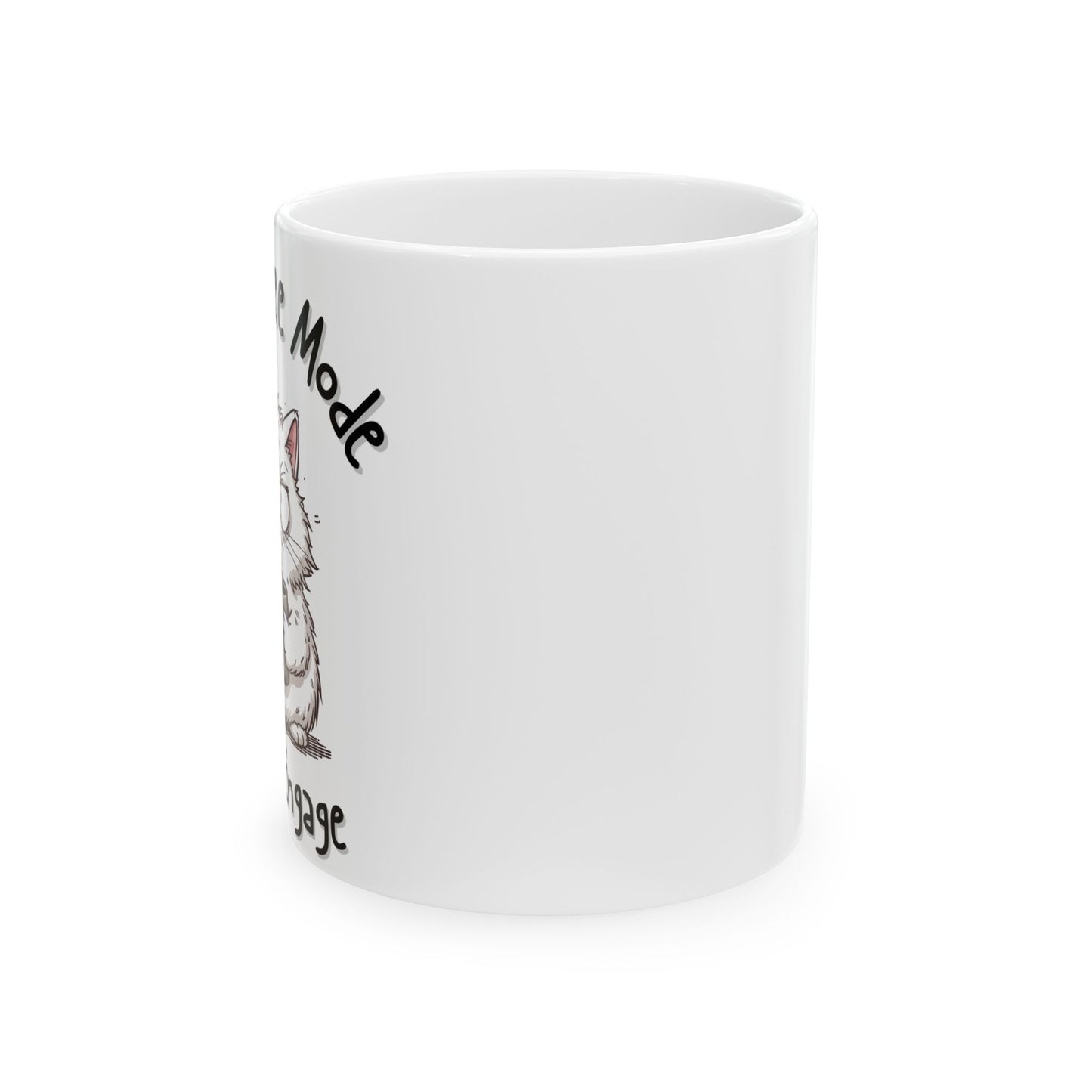 Pre-Coffee Mode Do Not Engage Sarcastic Coffee Mug - Ceramic Coffee Cup (11oz, 15oz)