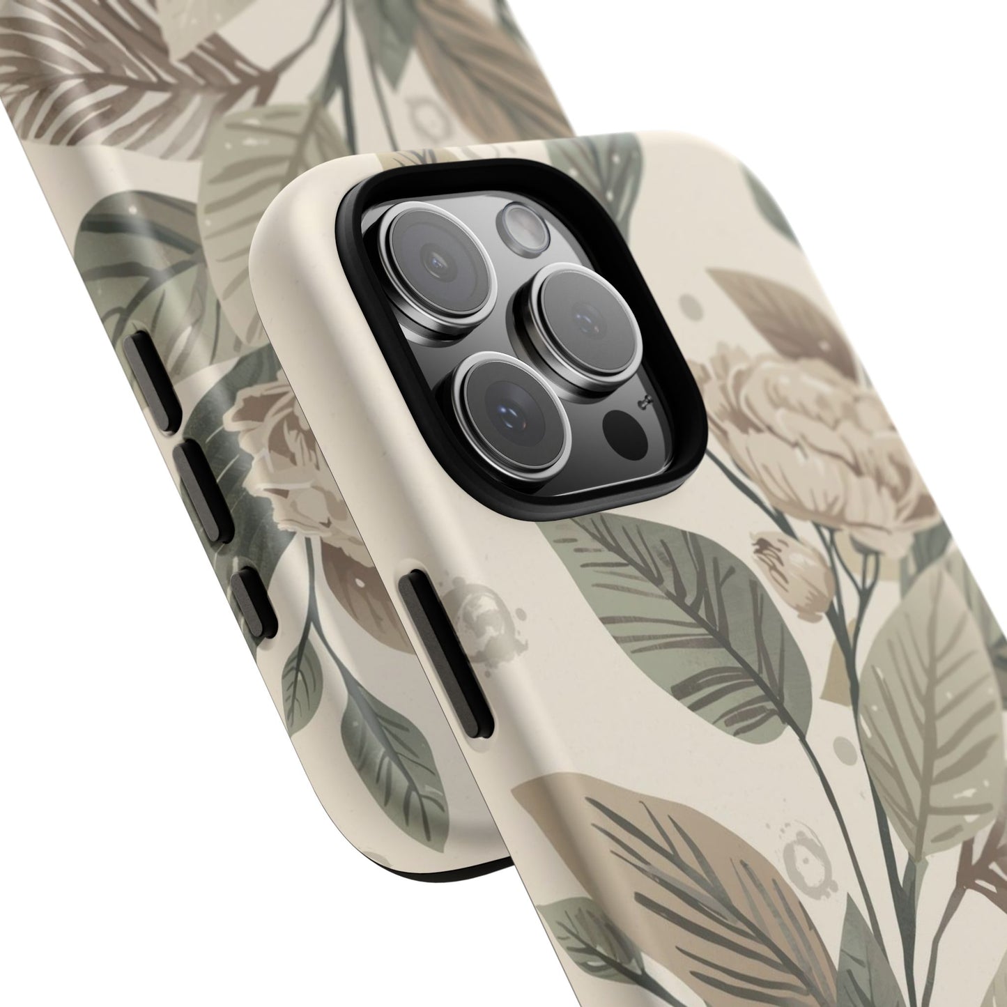 Muted Botanical Leaves Tough Protective iPhone Case