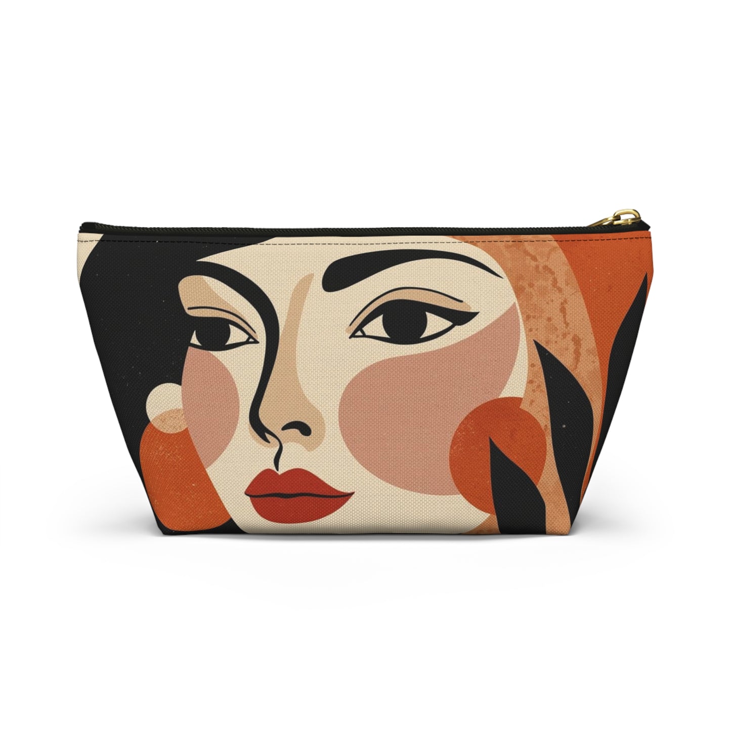 Gallery Portrait – Abstract Face Makeup Bag | Cosmetic Pouch
