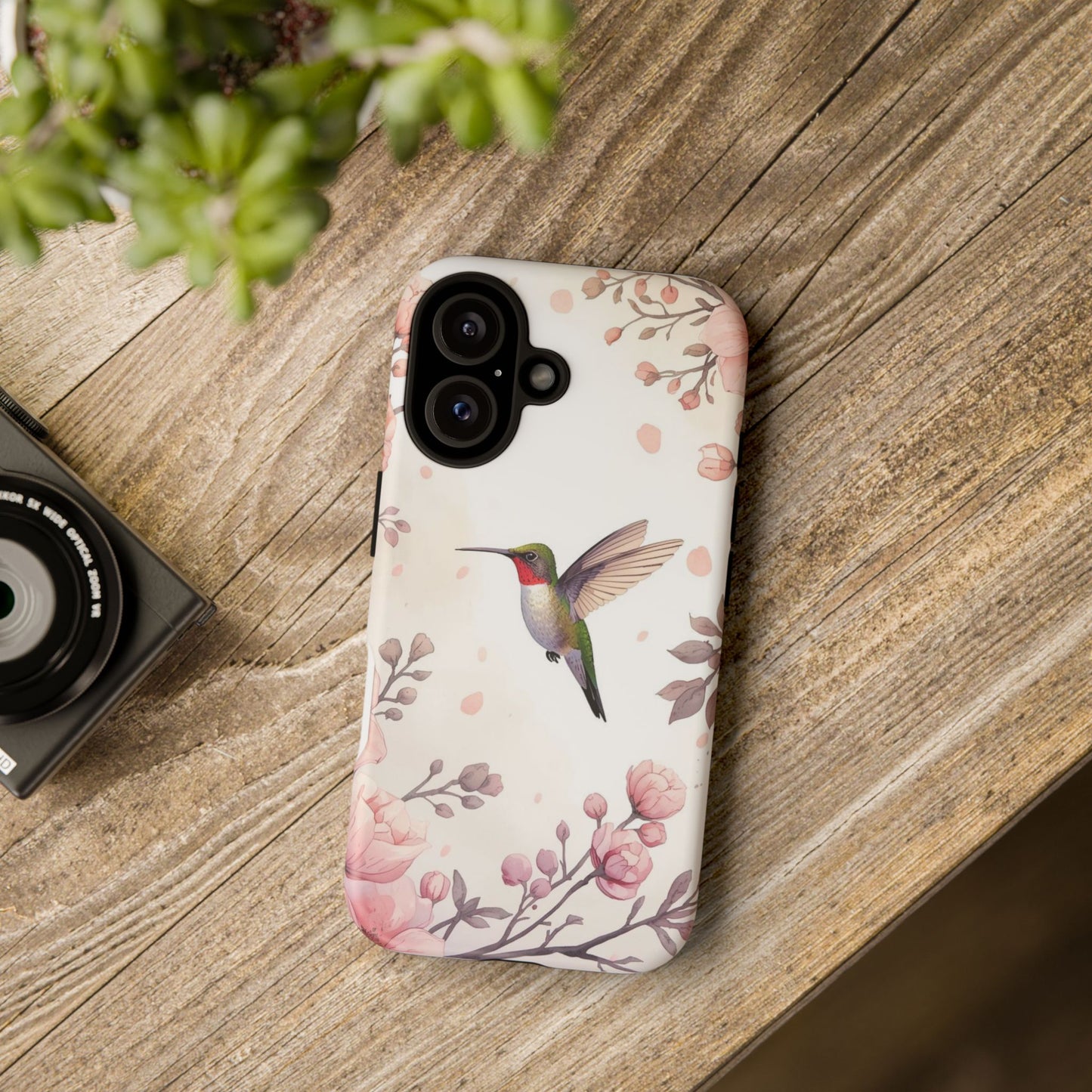 Hummingbird in Bloom Tough Protective iPhone Case