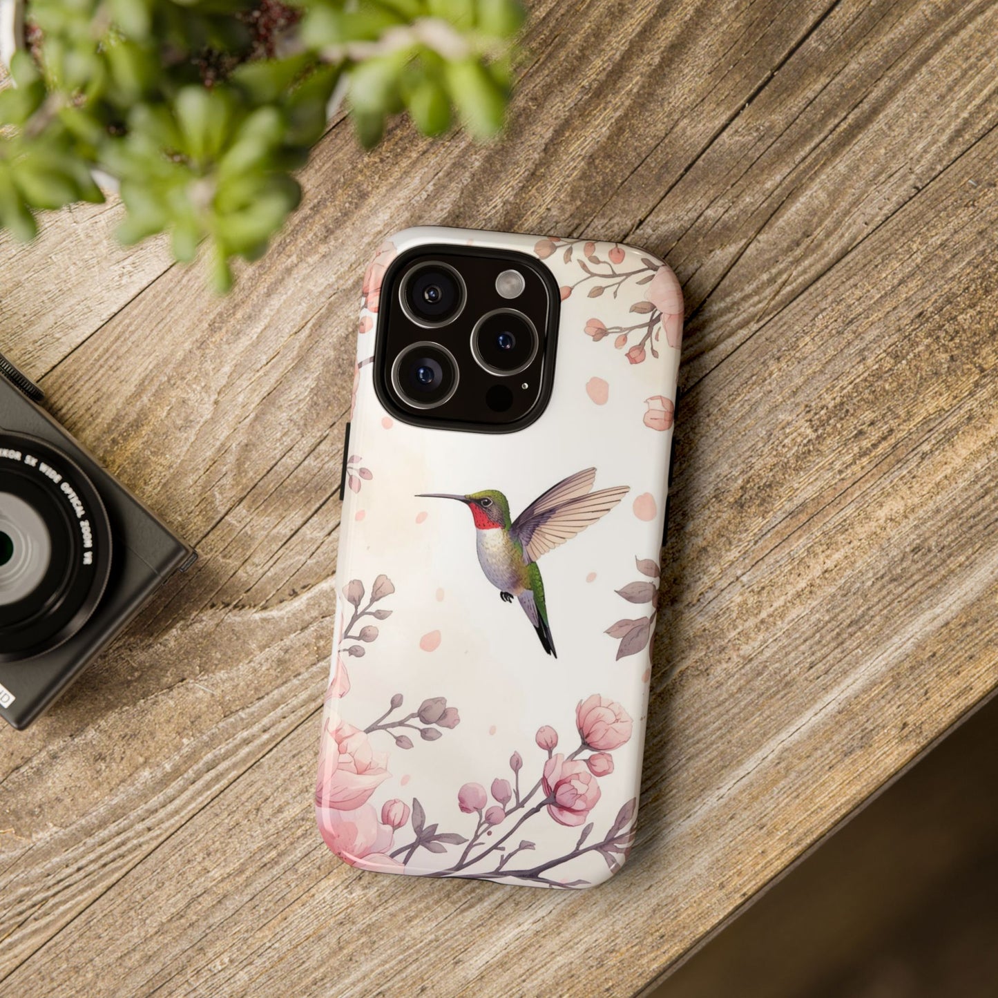 Hummingbird in Bloom Tough Protective iPhone Case
