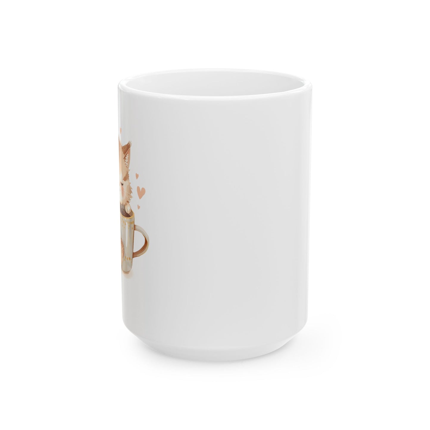 Sleepy Cat Coffee Mug Cute Cozy Cat Cup (11oz, 15oz)