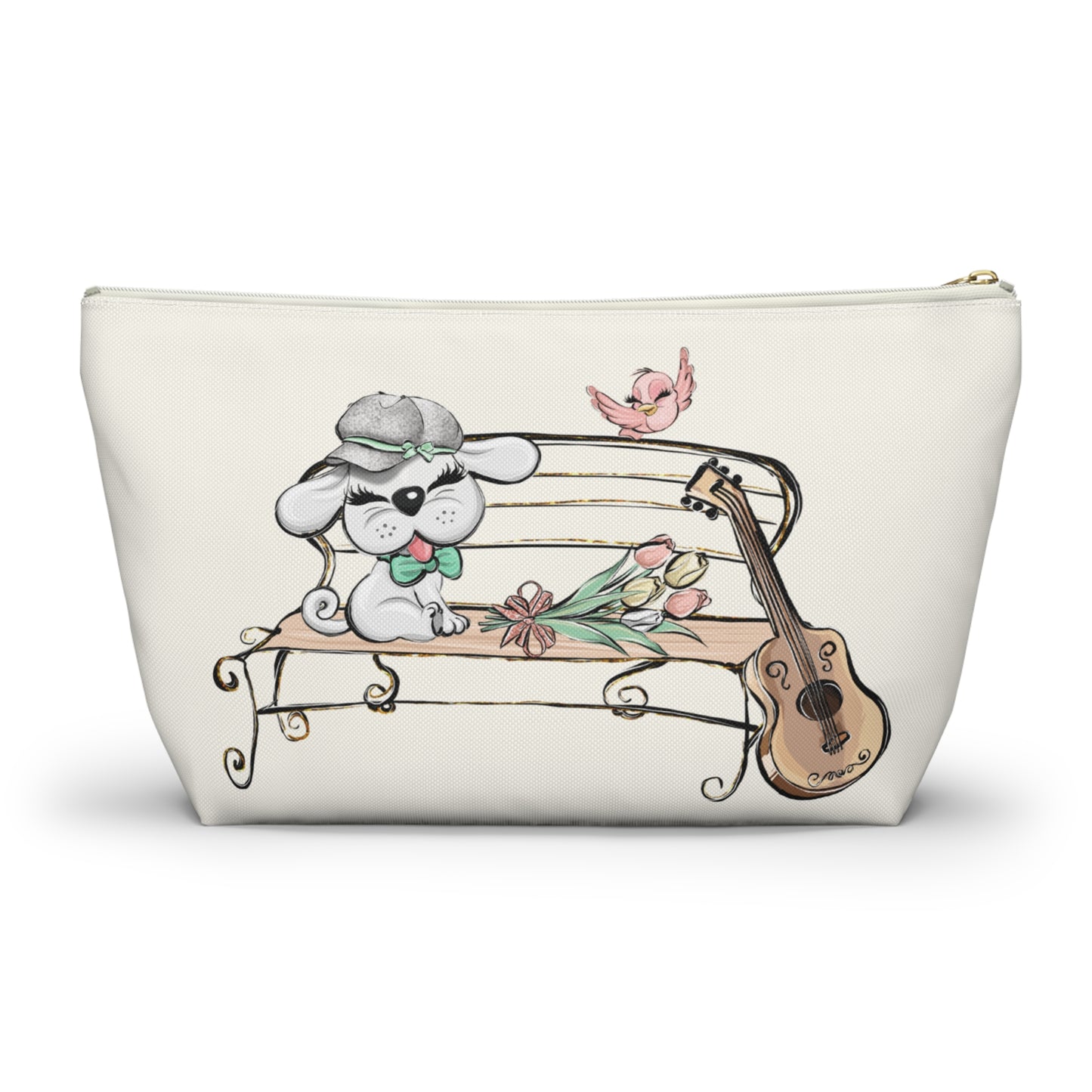 Sweet Serenade Puppy Love Valentine Makeup Bag Cosmetic Pouch