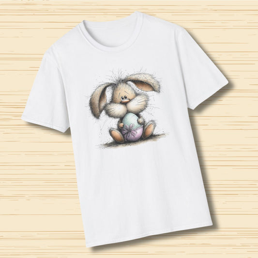 Cute Easter Bunny T-Shirt – Soft Spring Illustration