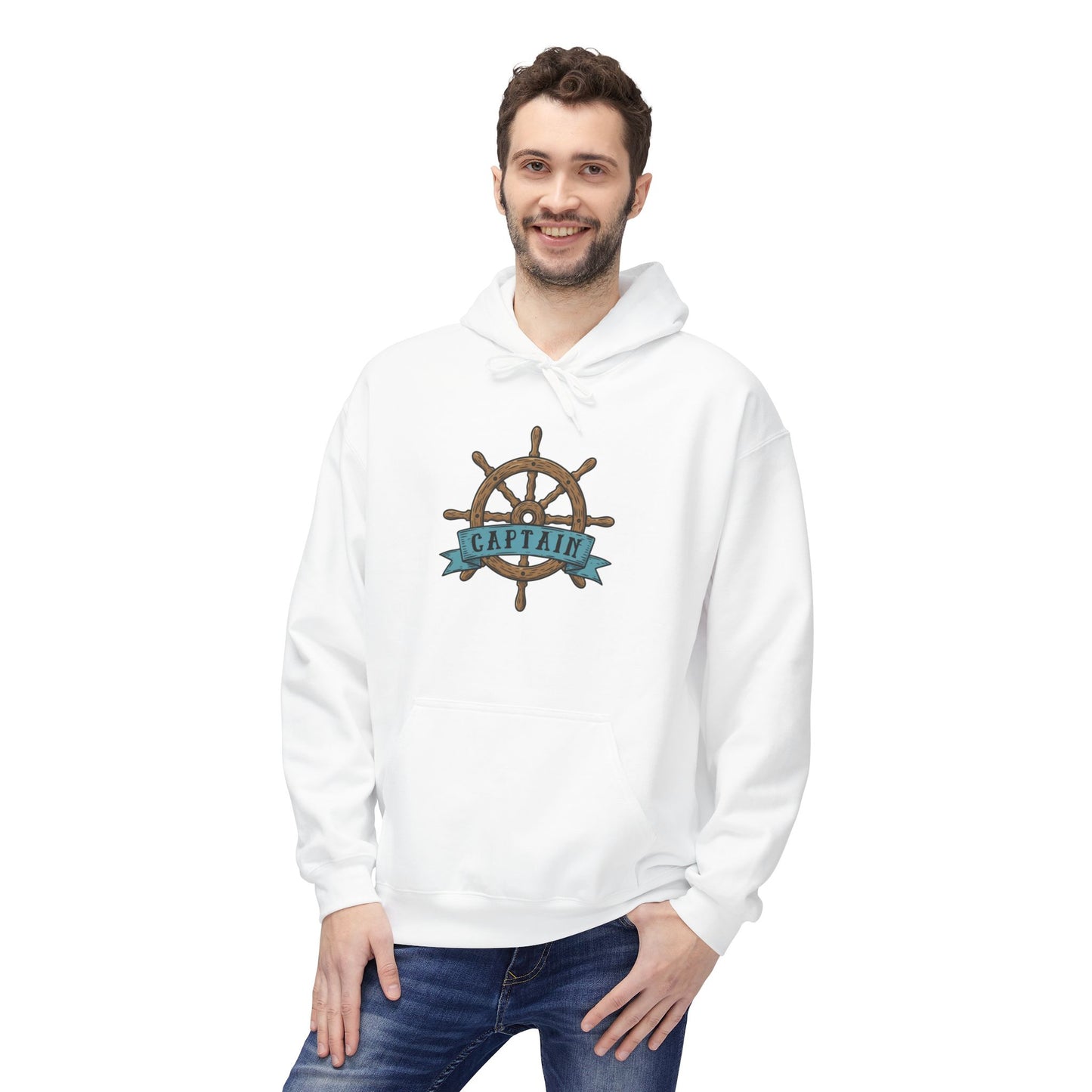 Captain Nautical Hoodie – Boating & Yachting Pullover for Men