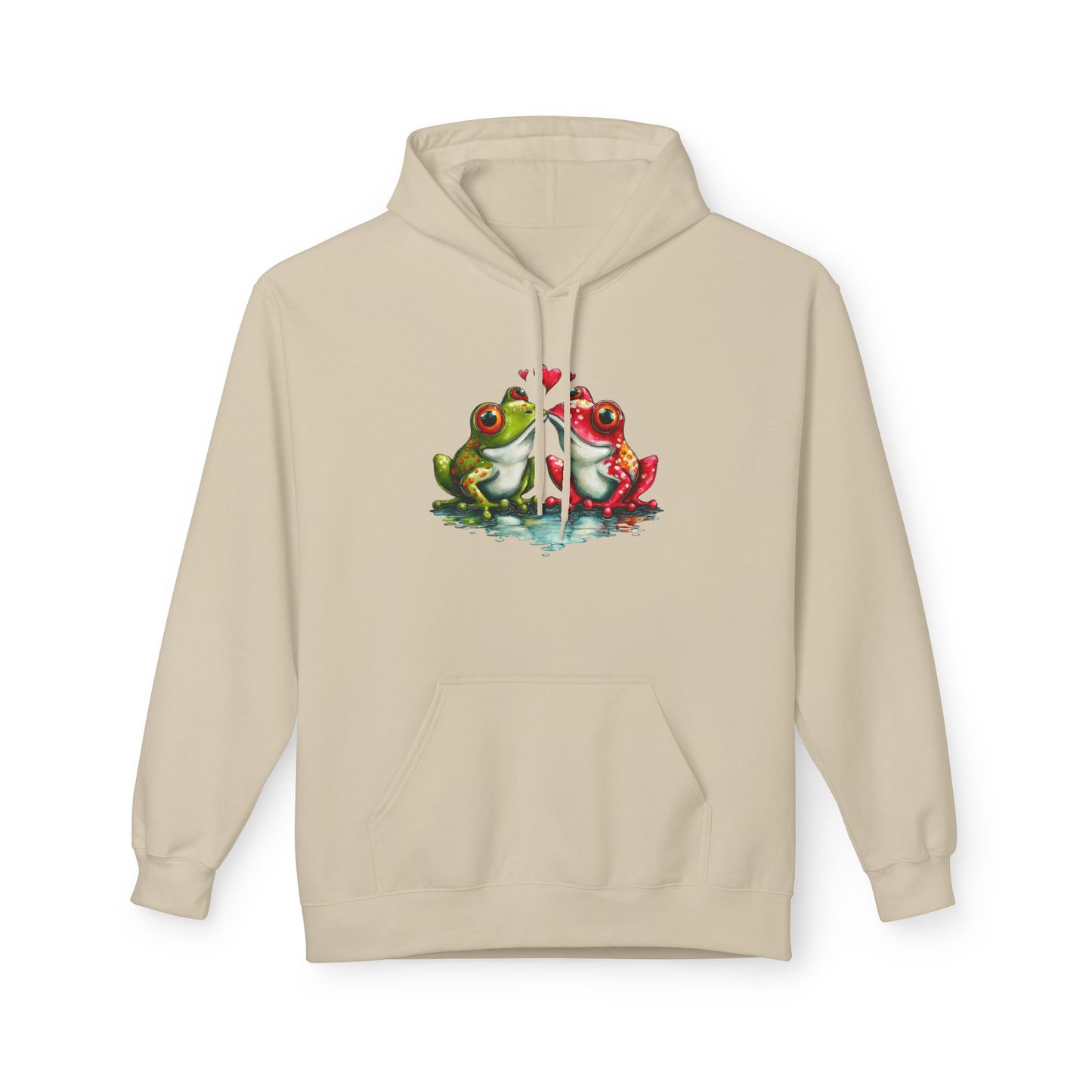 Toadally in Love - Cute Valentine Hoodie Cozy Love Illustration