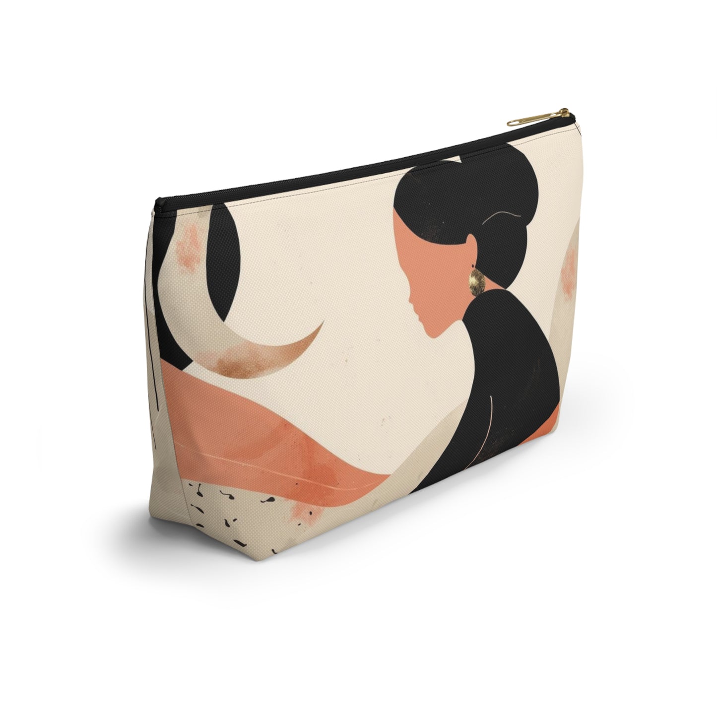 Studio Portrait Abstract Face Makeup Bag | Cosmetic Pouch