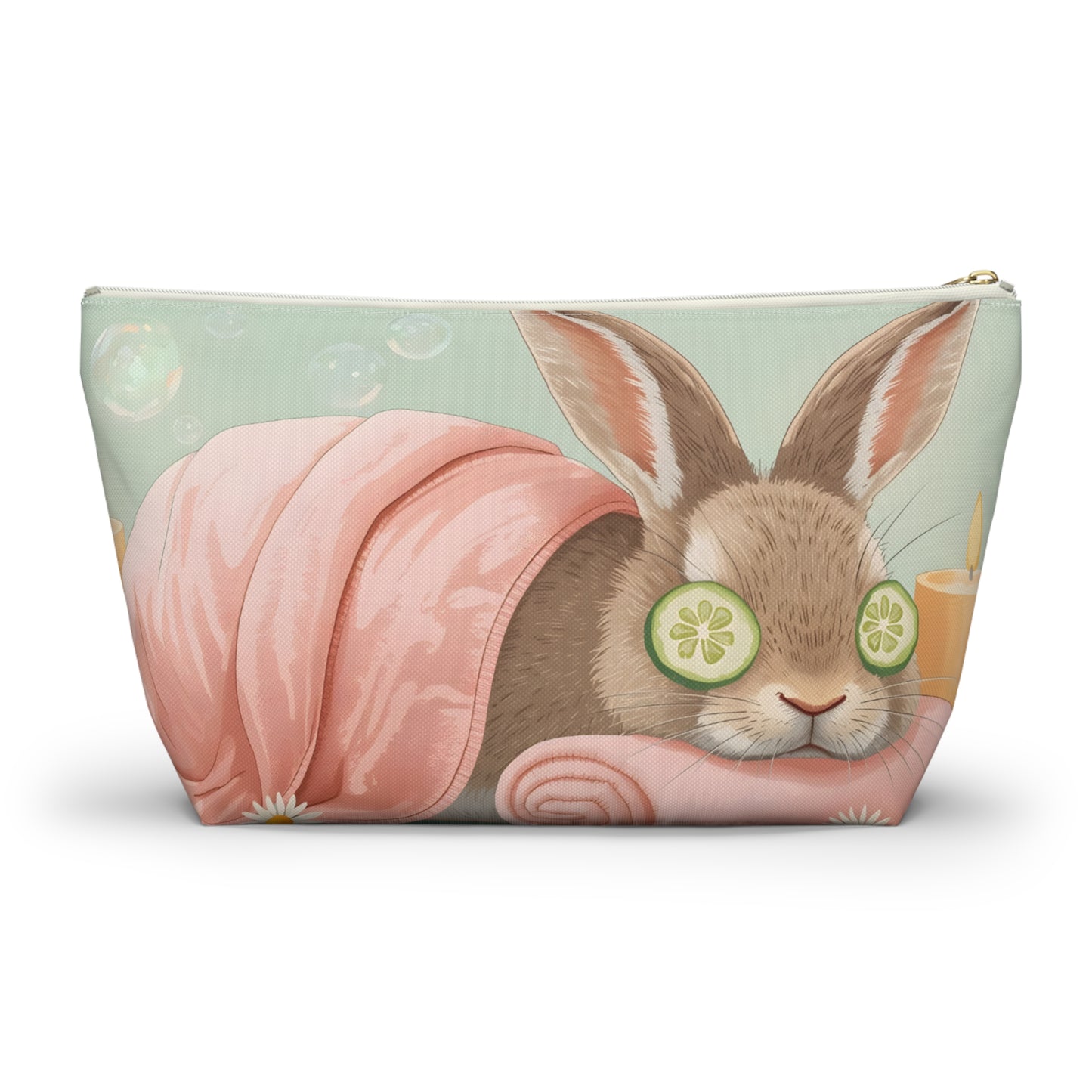 Bunny Spa Bliss Cosmetic Pouch | Cute Makeup Bag