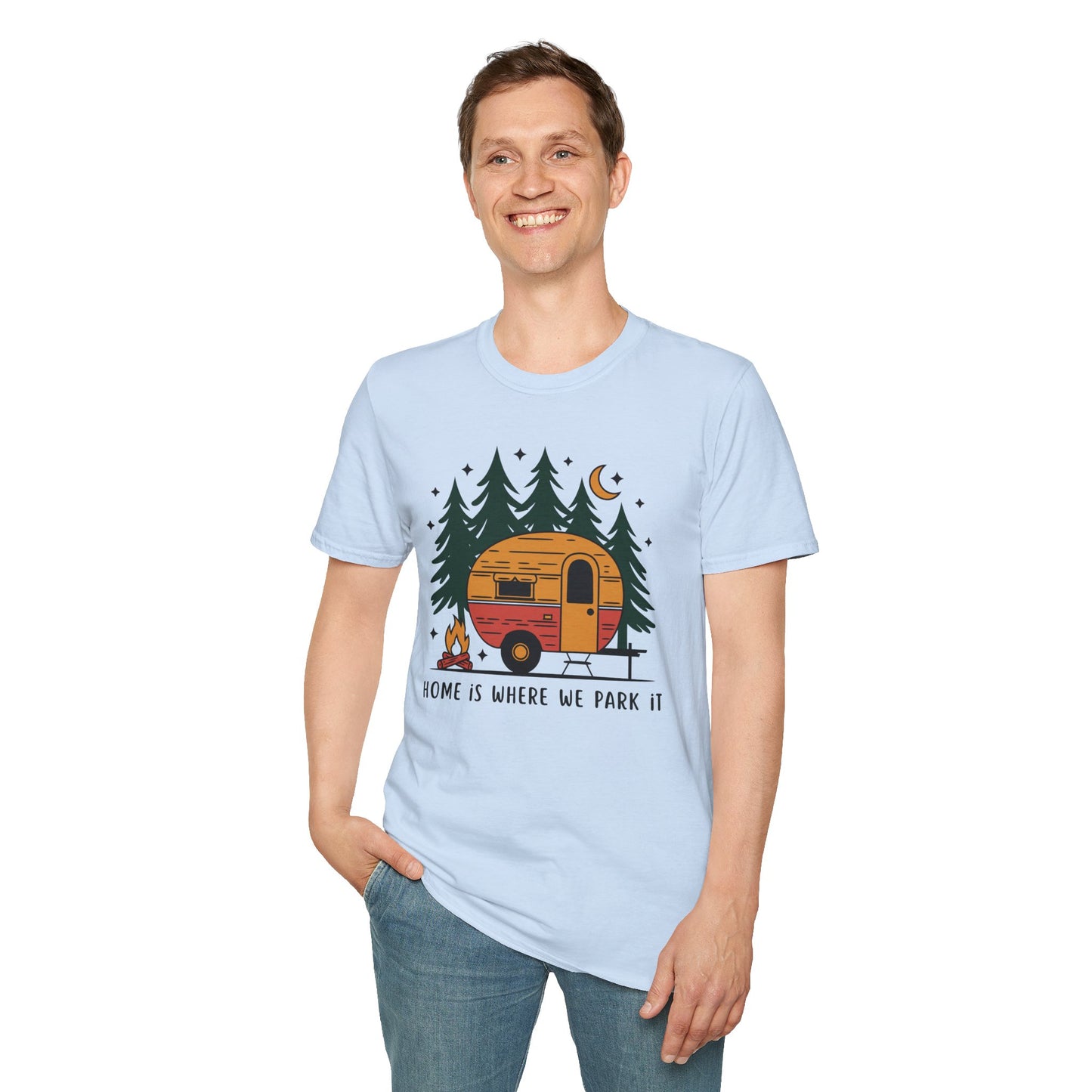 Home Is Where We Park It Tee – Road Trip & Camper Retro T-Shirt