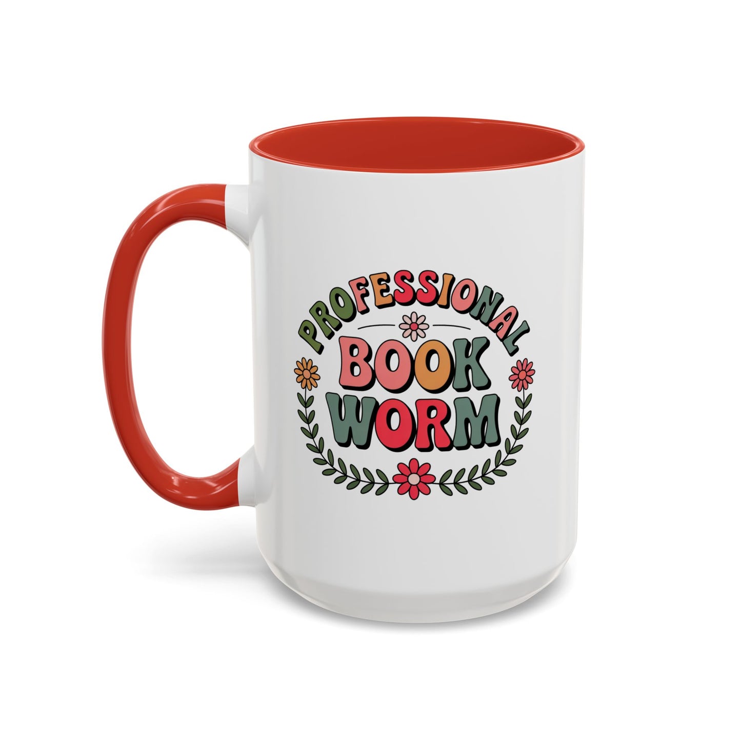 Professional Book Worm | Accent Mug Coffee Cup (11/15oz)