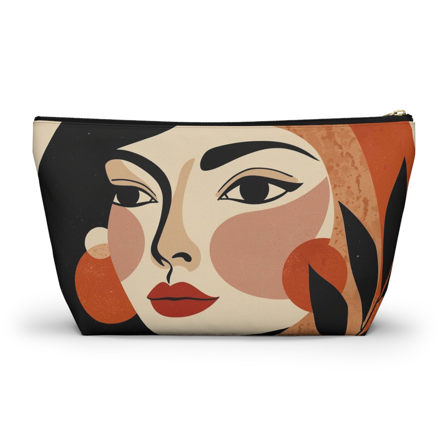 Gallery Portrait – Abstract Face Makeup Bag | Cosmetic Pouch
