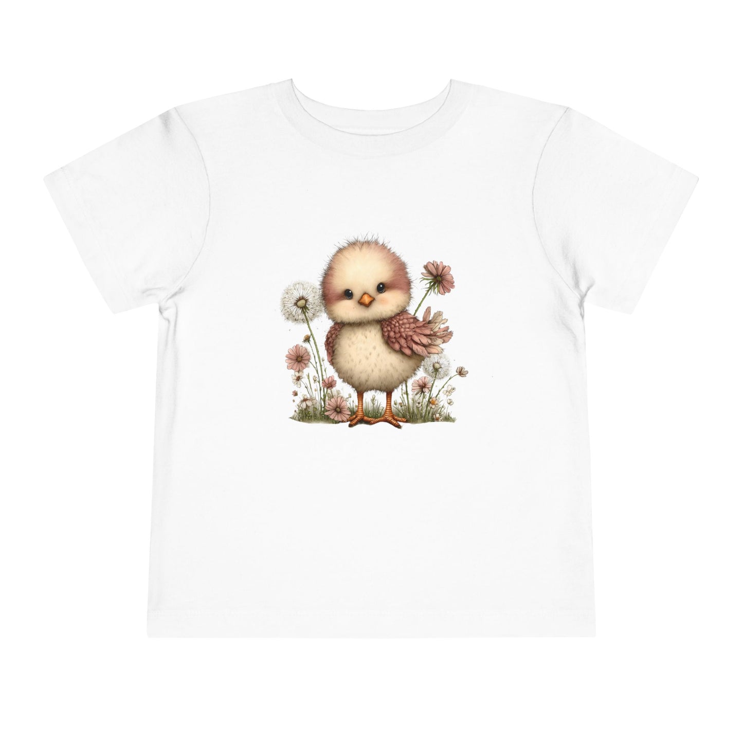 Cute Blossom Chick – Girls Toddler T-Shirt (2–5 Years)