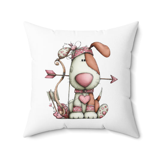 Puppy Love Valentine Pillow – Cute Dog Lover Gift