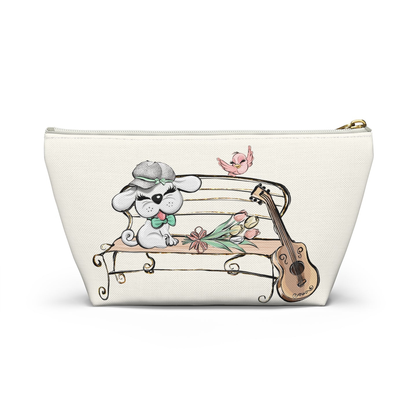 Sweet Serenade Puppy Love Valentine Makeup Bag Cosmetic Pouch