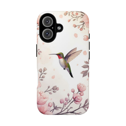 Hummingbird in Bloom Tough Protective iPhone Case