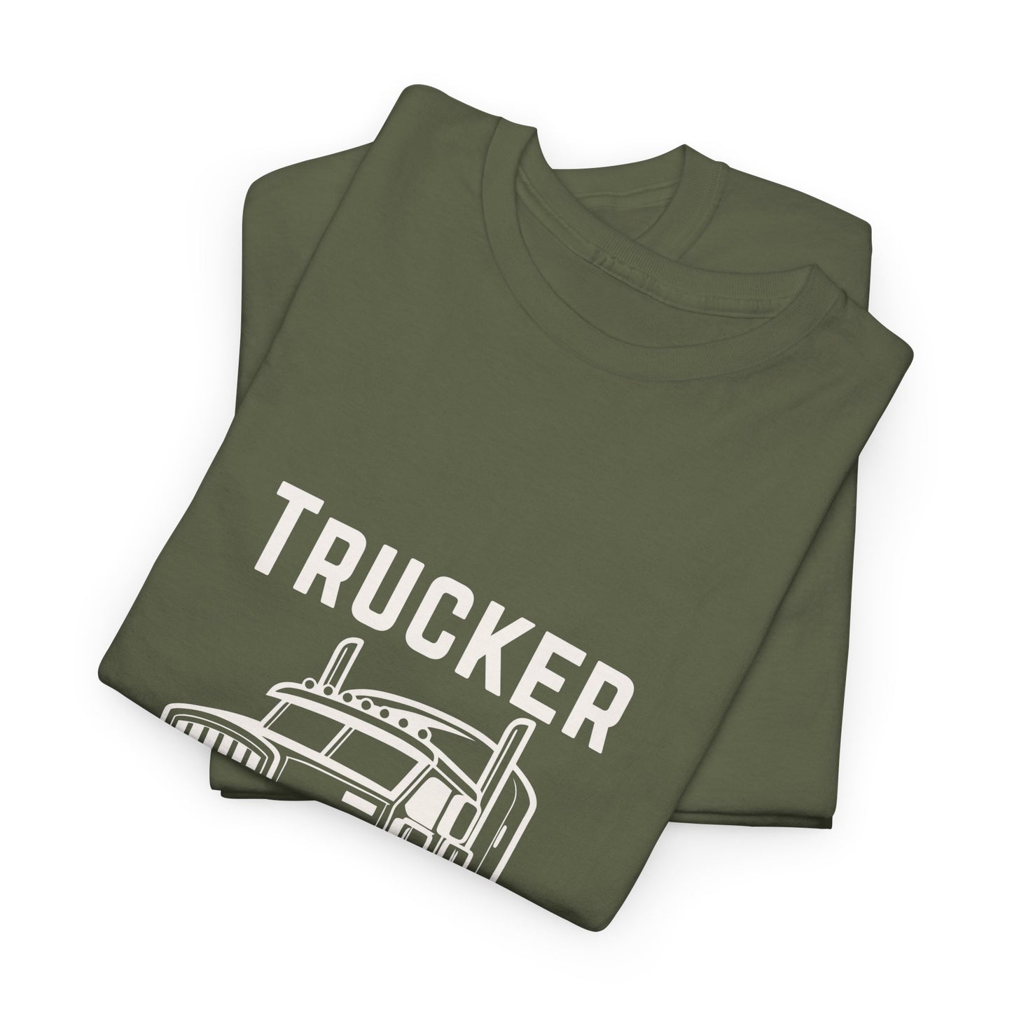 Trucker Since Birth T-Shirt Minimal Truck Driver Graphic Tee for Men
