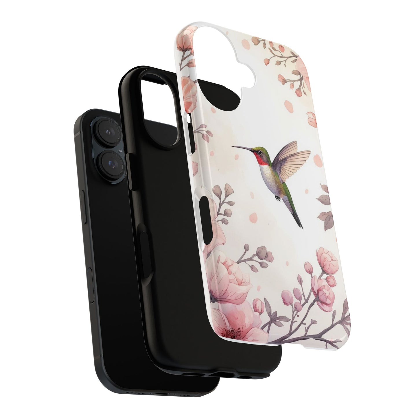 Hummingbird in Bloom Tough Protective iPhone Case
