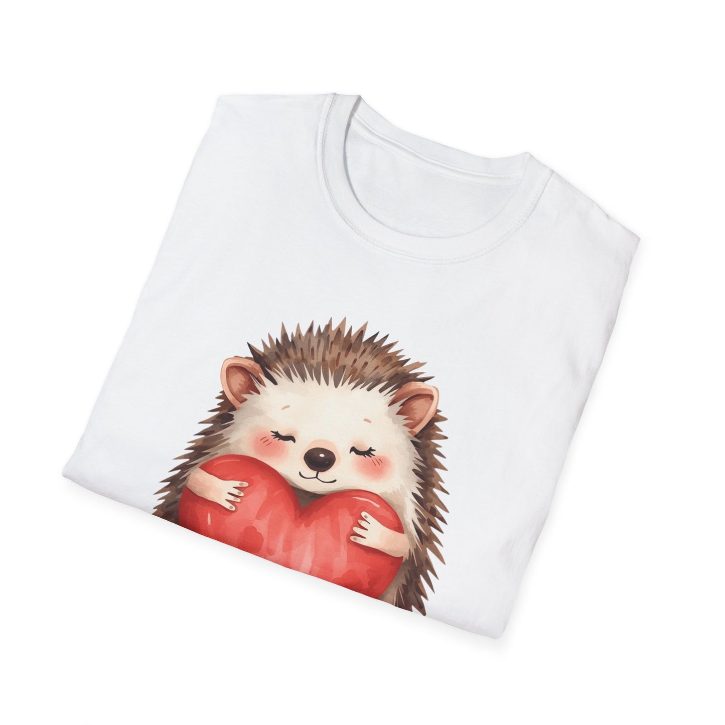 Love You This Much – Cute Hedgehog Valentine T-Shirt