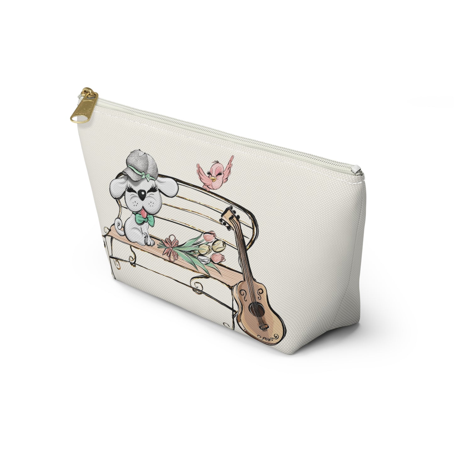 Sweet Serenade Puppy Love Valentine Makeup Bag Cosmetic Pouch