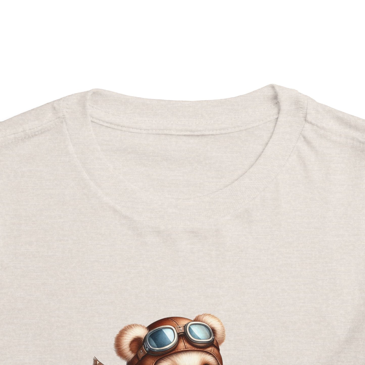 Brave Aviator Bear Toddler T-Shirt