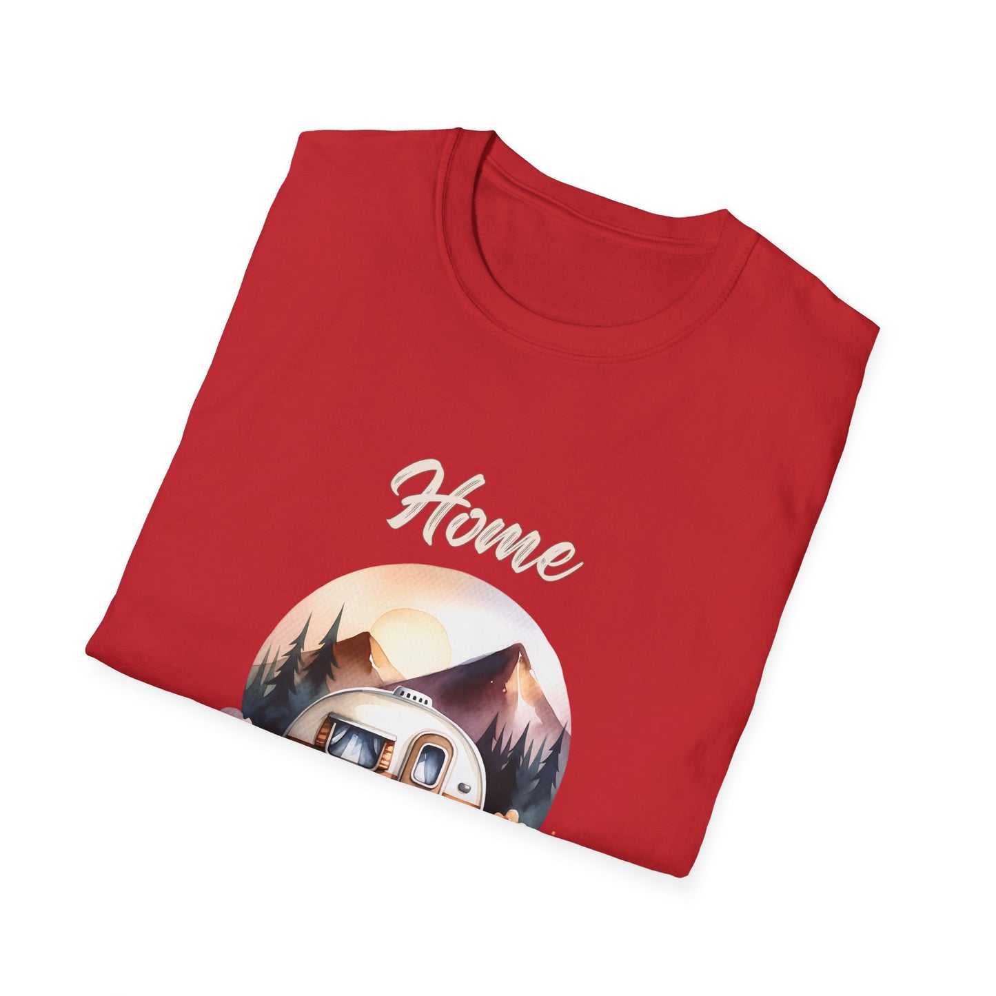 Home Is Where We Park It Tee Road Trip & Camper Retro T-Shirt