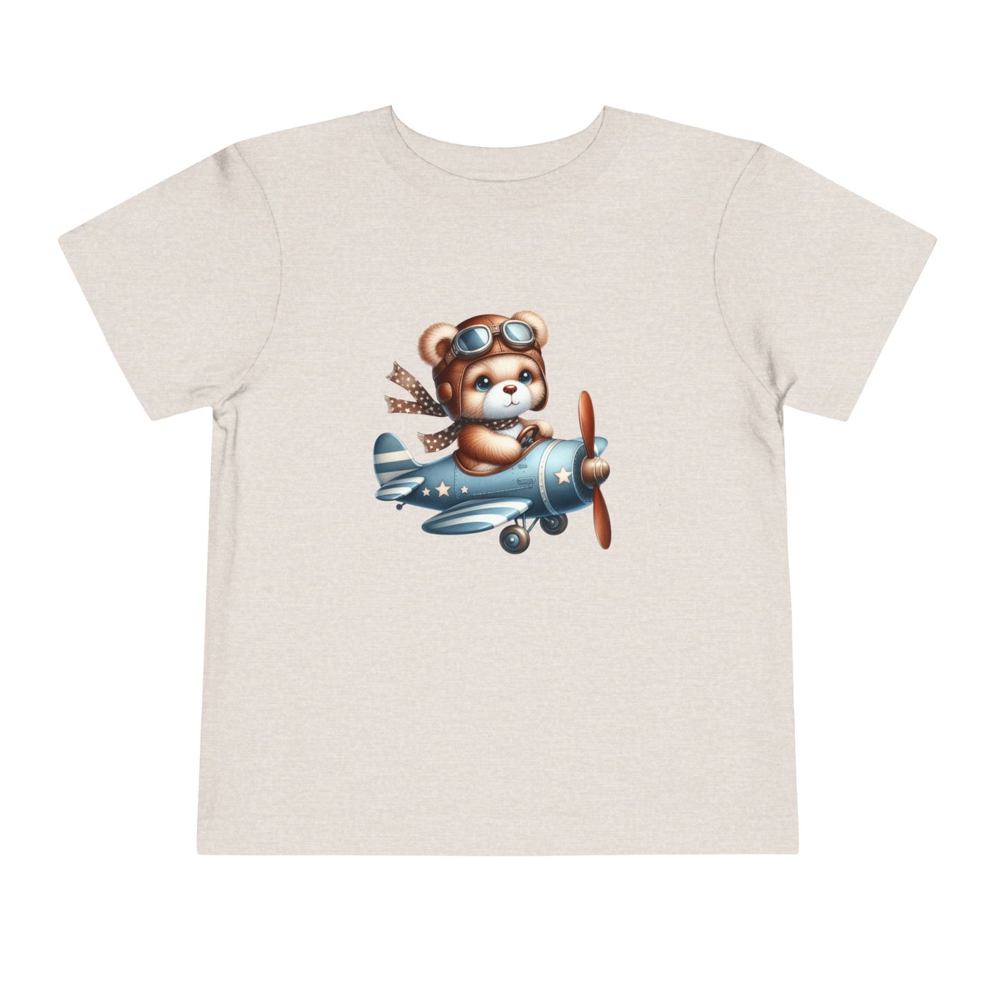 Brave Aviator Bear Toddler T-Shirt