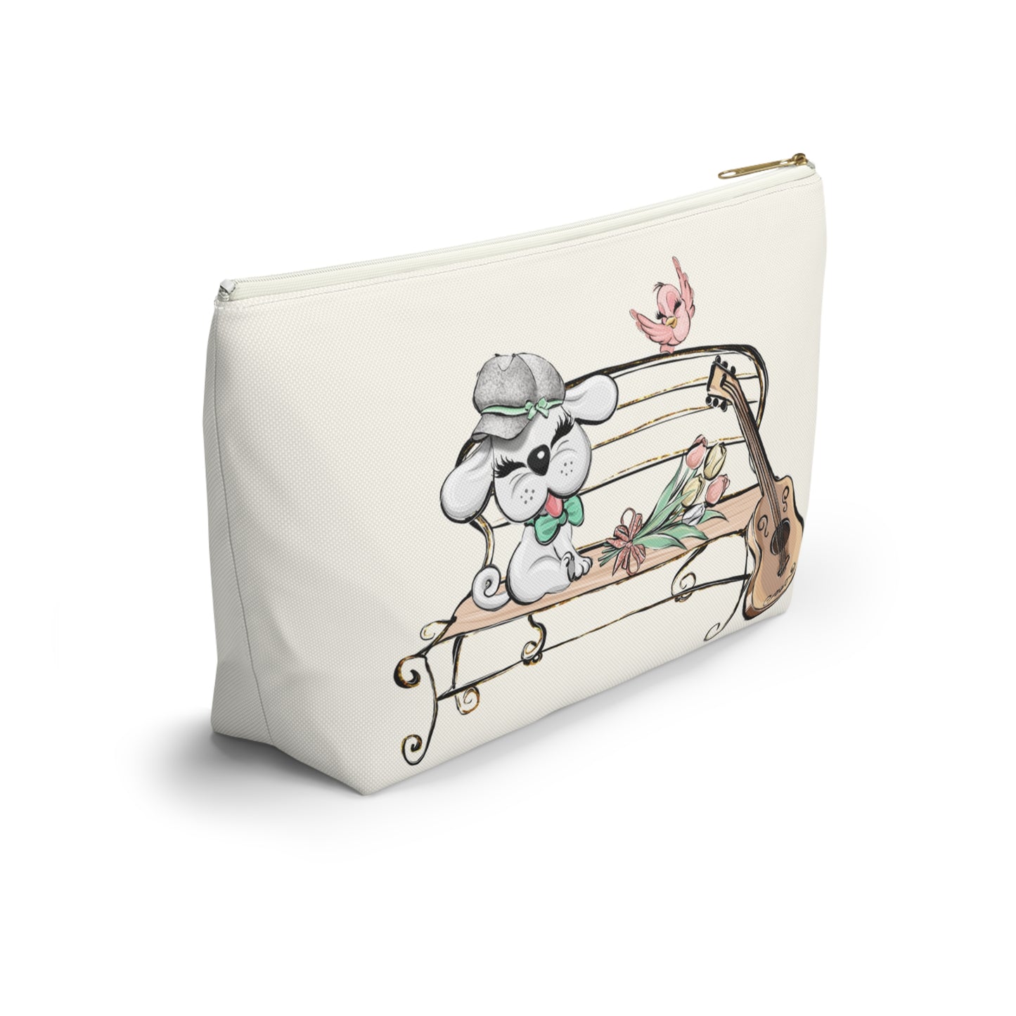 Sweet Serenade Puppy Love Valentine Makeup Bag Cosmetic Pouch