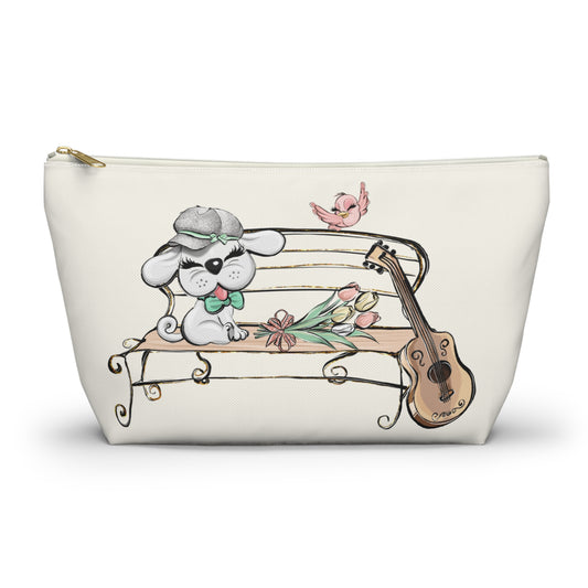 Sweet Serenade Puppy Love Valentine Makeup Bag Cosmetic Pouch