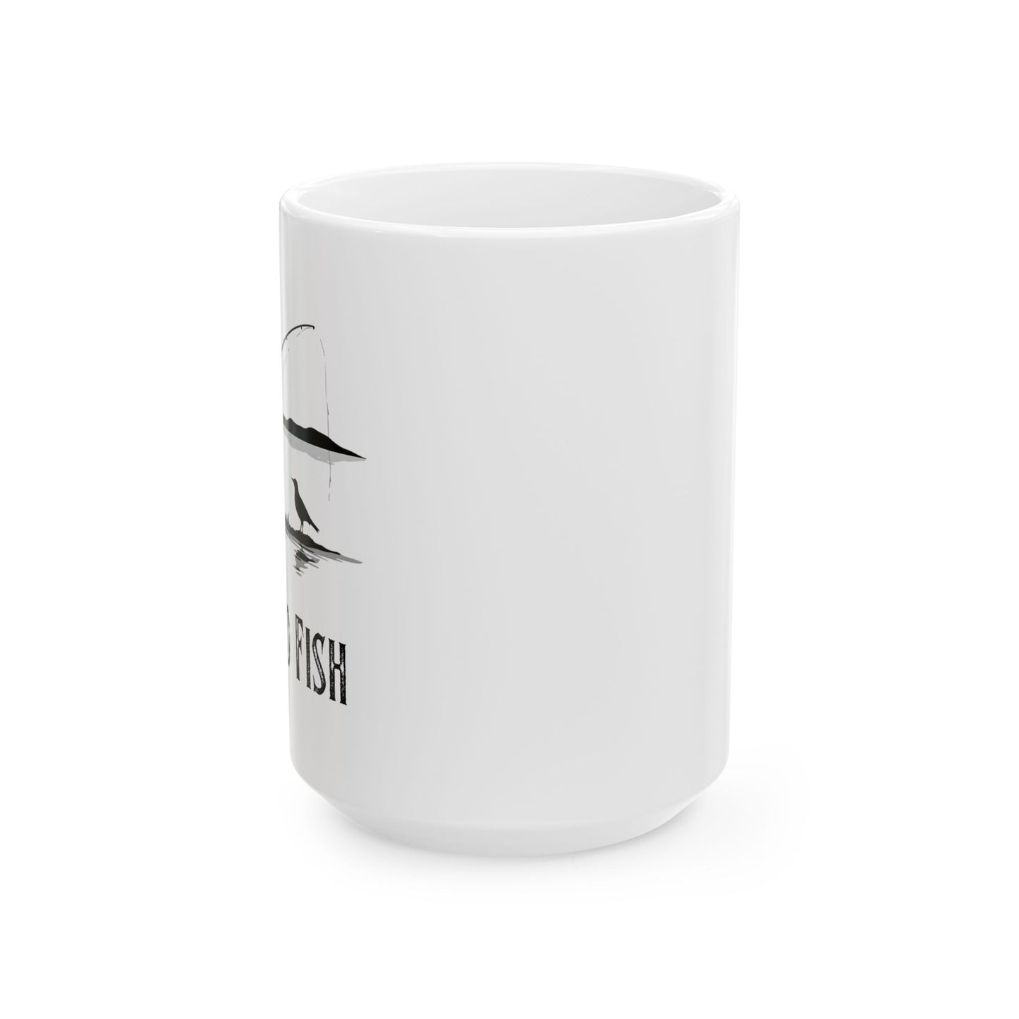 Born to Fish Fishing Mug – Angler Sunset Coffee Cup (11oz & 15oz)