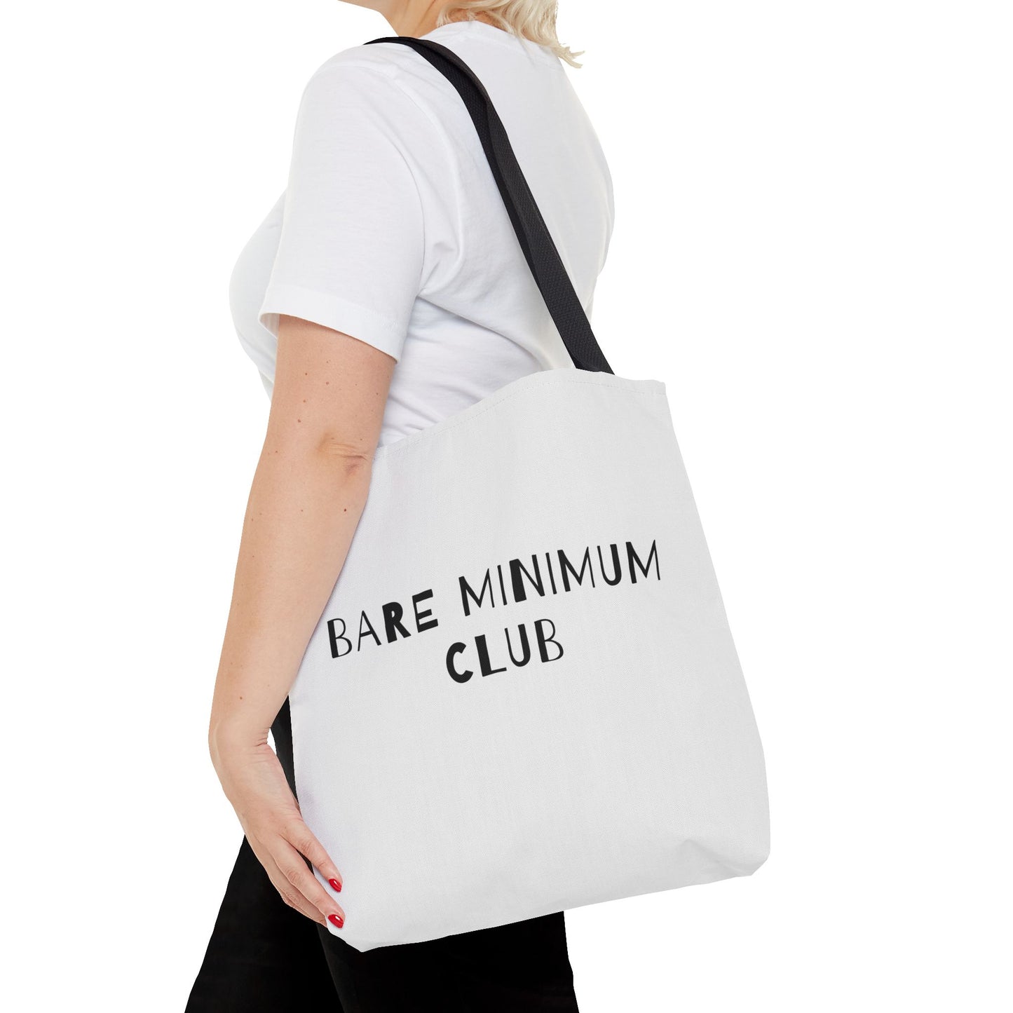 Bare Minimum Club Minimalist Cotton Canvas Tote Bag