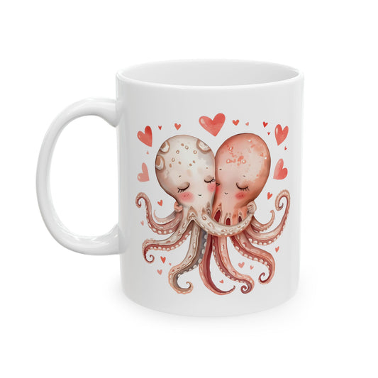 Stuck on You Too Octopus Couple Coffee Mug (11oz & 15oz)