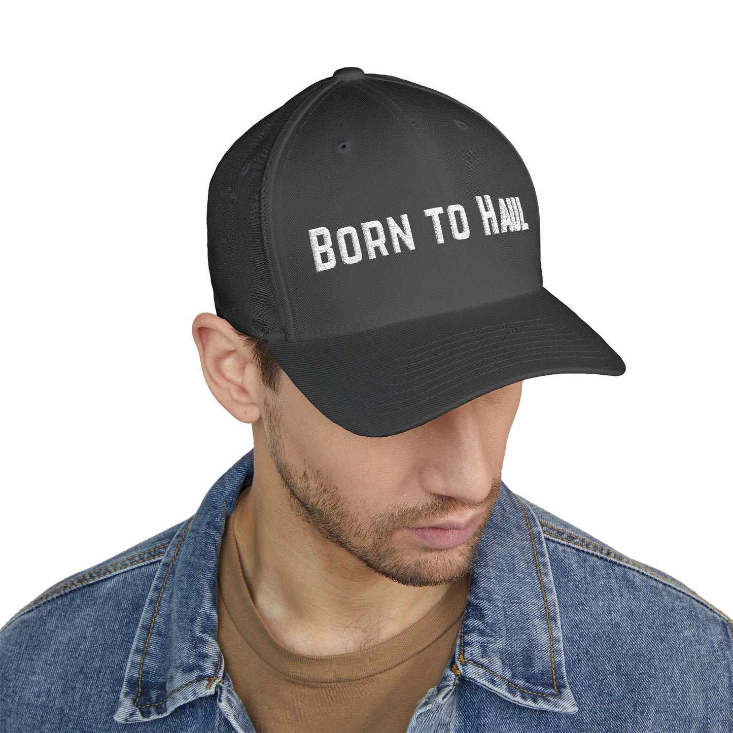 Born to Haul Embroidered Classic Trucker Cap for Men