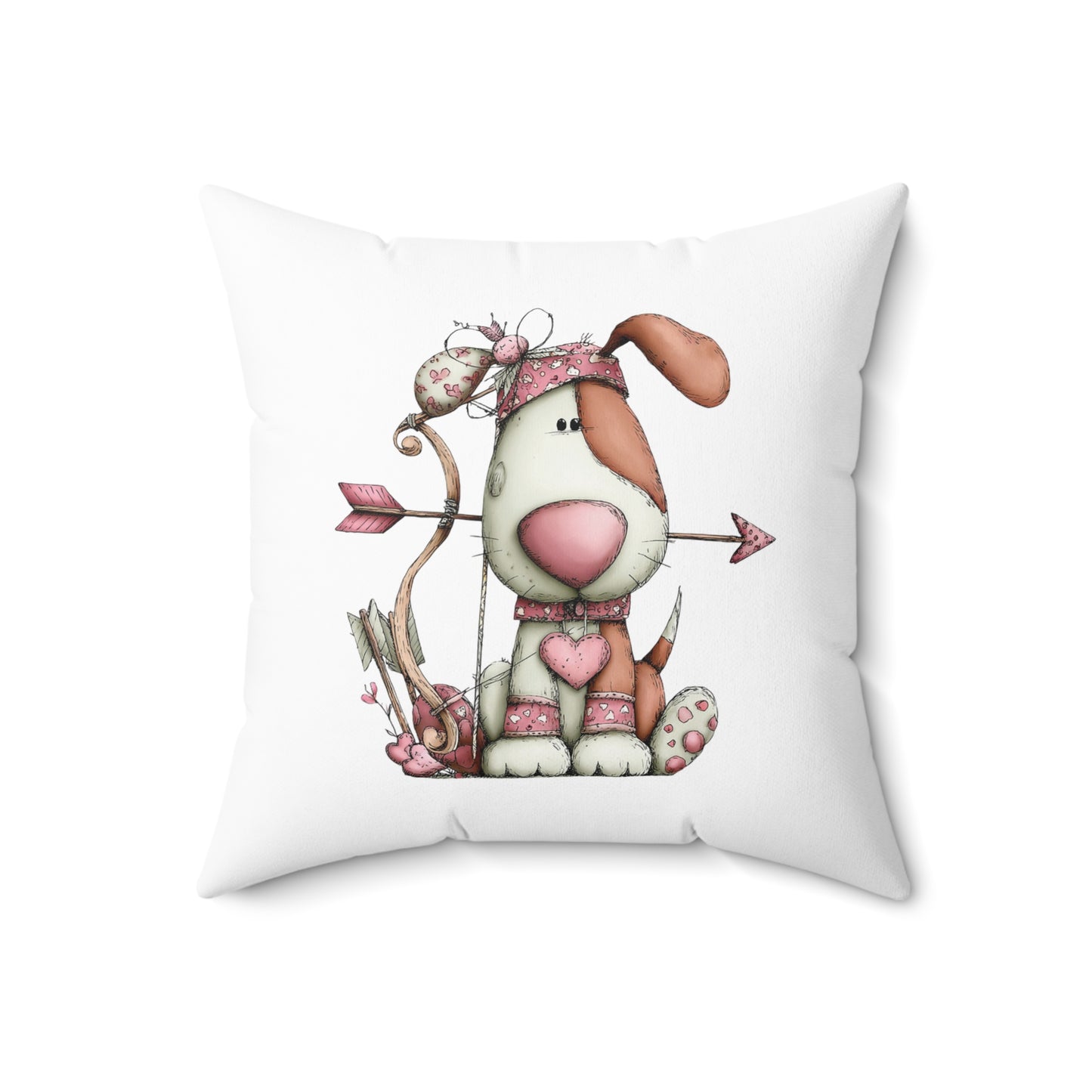 Puppy Love Valentine Pillow – Cute Dog Lover Gift